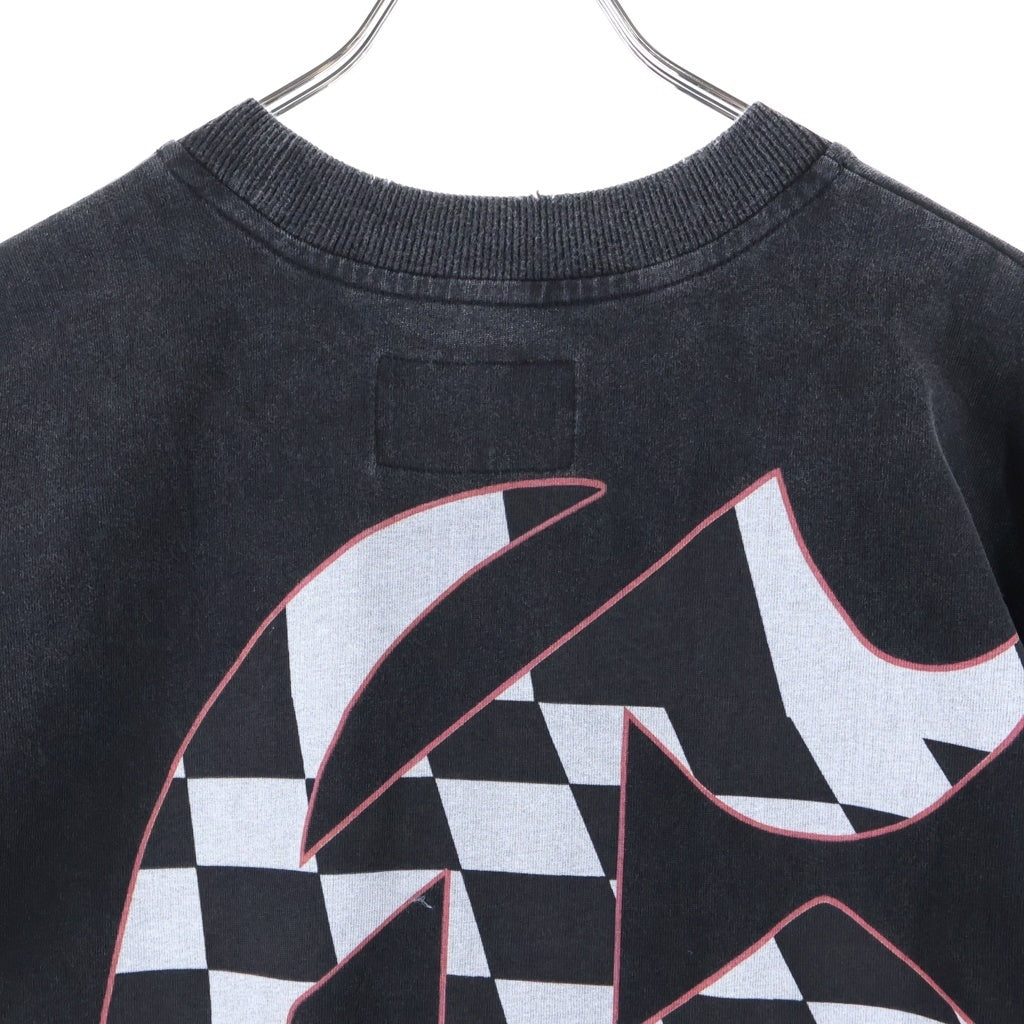 NO BRAND(ノーブランド) GOD SPEED (ゴッドスピード) NEY YORK STONER スカル 両面プリント 半袖Tシャツ カットソー ブラック