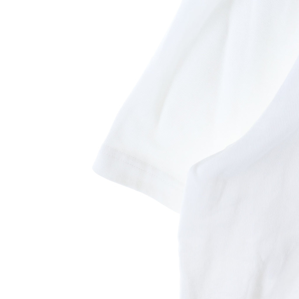 CASABLANCA(カサブランカ) 25SS La Colomne プリント オーガニックコットン 半袖Tシャツ カットソー ホワイト MPS25-JTS-001-05