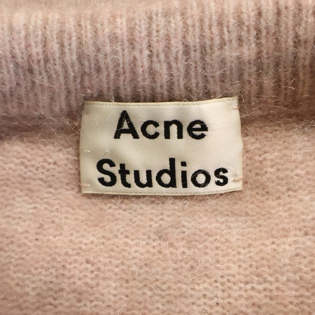 Acne Studios(アクネ ストゥディオズ) KNIT POWDER PINK DRAMATIC MOHAIR ドラマチックモヘアピンクパウダーニット クルーネックモヘアニット ピンク A60034 レディース
