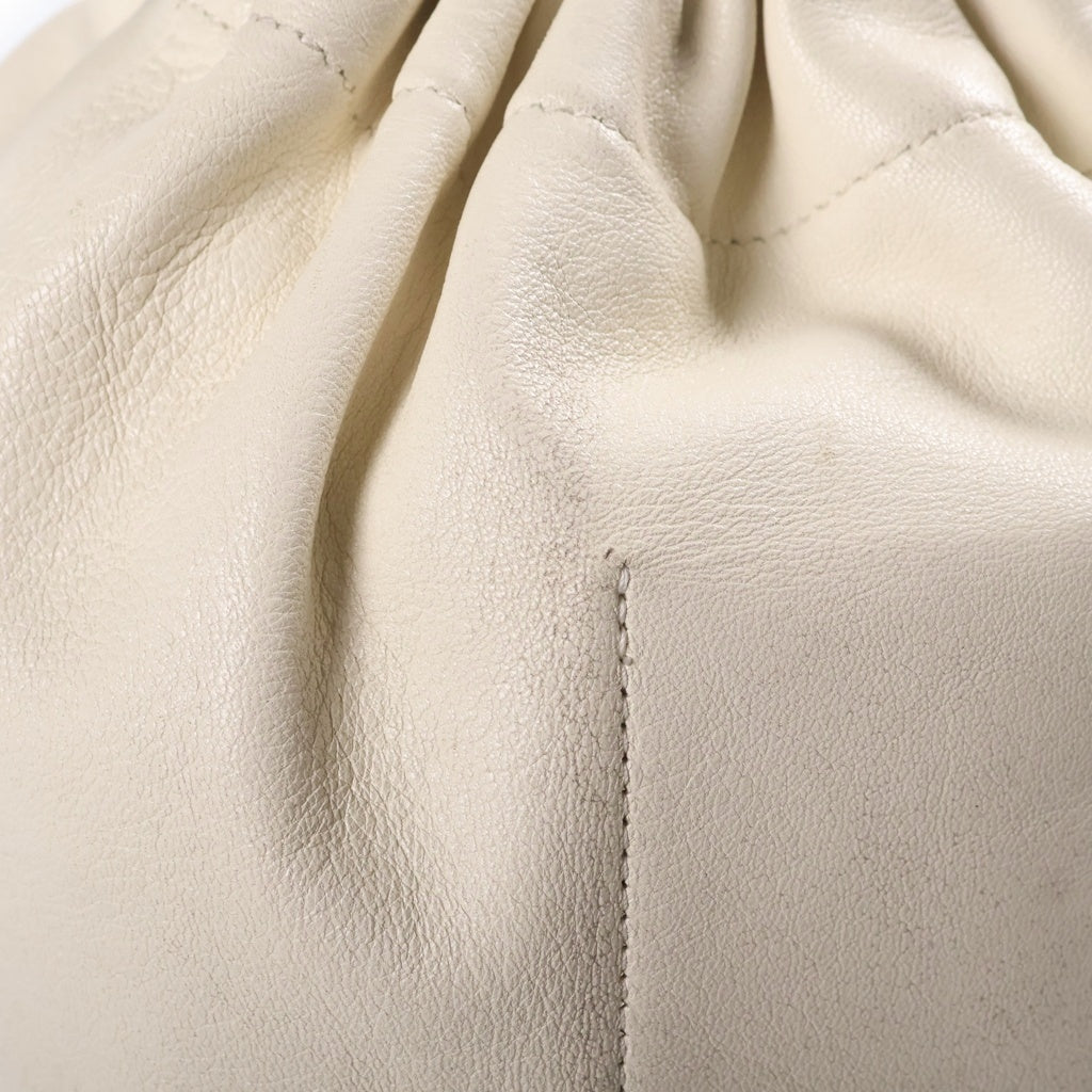 JIL SANDER(ジルサンダー) DUMPLING CROSSBODY SHOULADER BAG ダブリングクロスボディーショルダーバッグ 巾着 ホワイト レディース