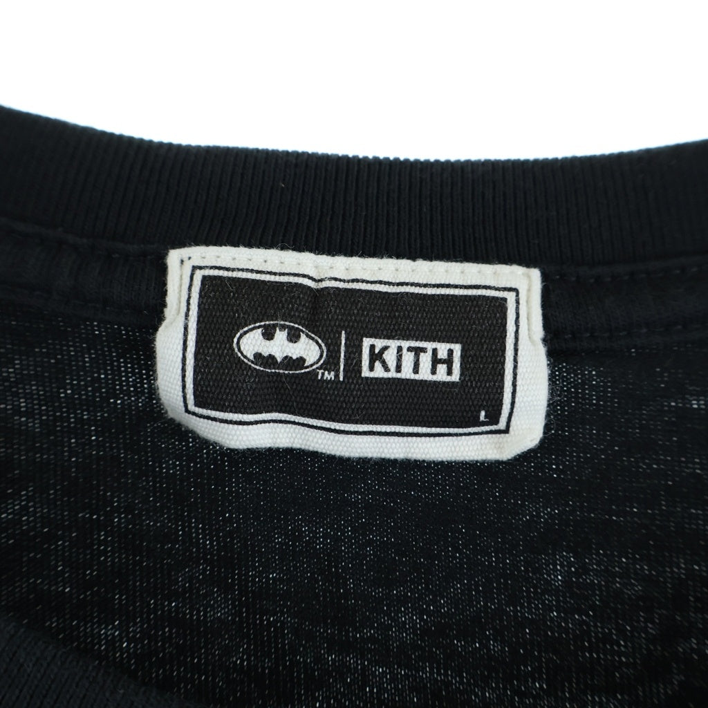 KITH(キス) ×BATMAN JOKER TEE バットマン ジョーカー 片面プリント半袖カットソーTシャツ ブラック KHM032774-001