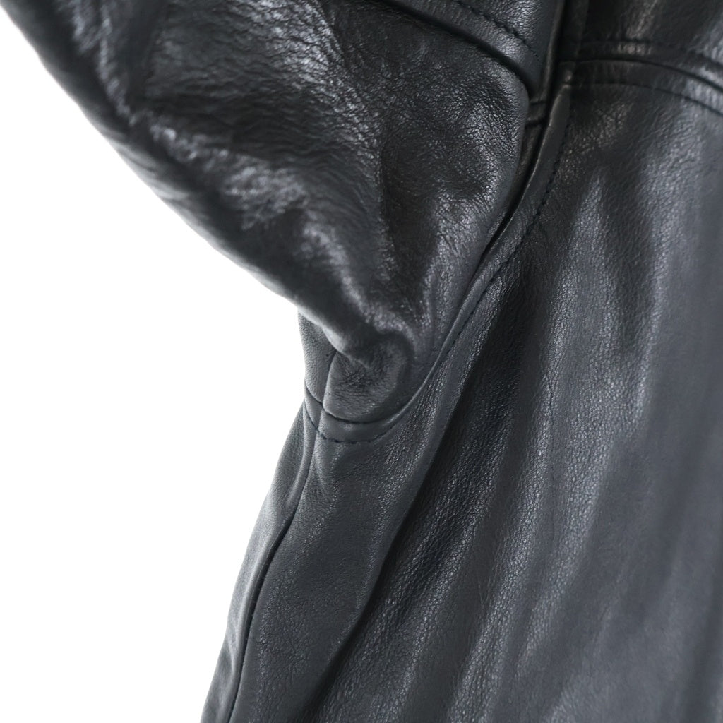 STUSSY(ステューシー) 90S OLD LEATHER CAR COAT レザーカーコート ブラック