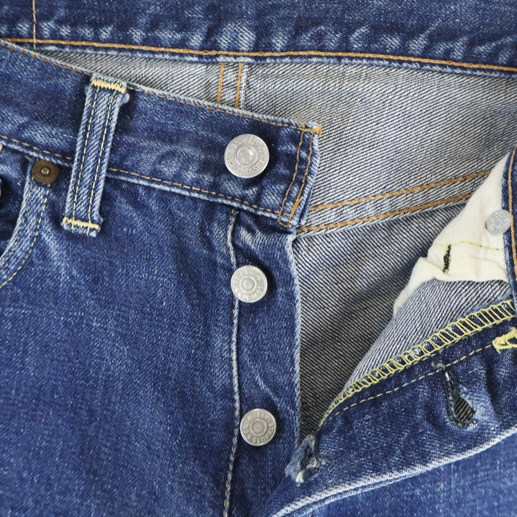 Levi's(リーバイス) 60-70S 501 BIG E 後期 Aタイプ 並行ステッチ ボタン裏刻印6 足長R デニムパンツ インディゴ