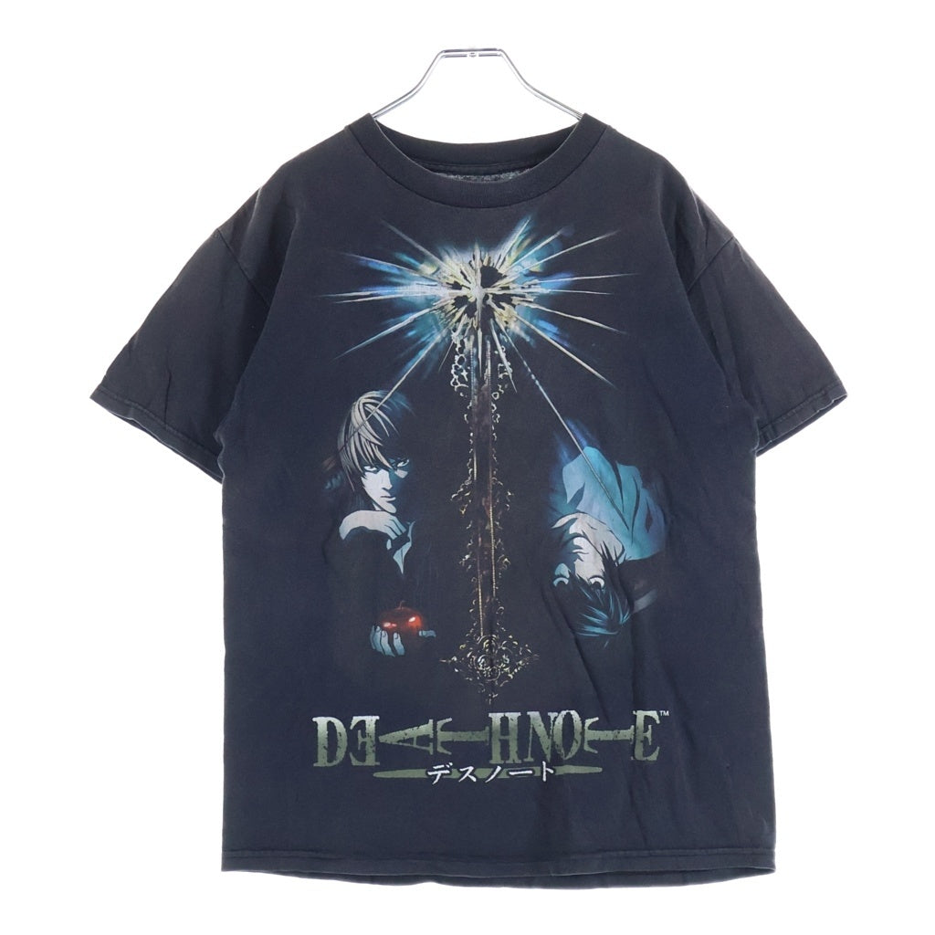 VINTAGE(ヴィンテージ) 00S DEATH NOTE ANIME TEEデスノート 夜神月 L 両面プリント 半袖Tシャツ カットソー ブラック
