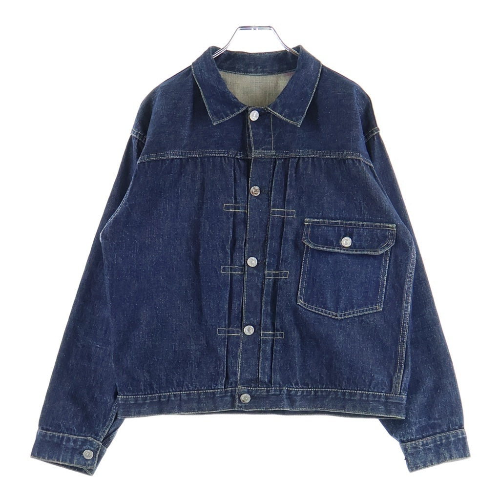 Levi's(リーバイス) 40s VINTAGE 506XX 46MODEL 片面 BIG E 針刺しヤスリバックル オールイエローステッチ デニムジャケット 真紺 インディゴ