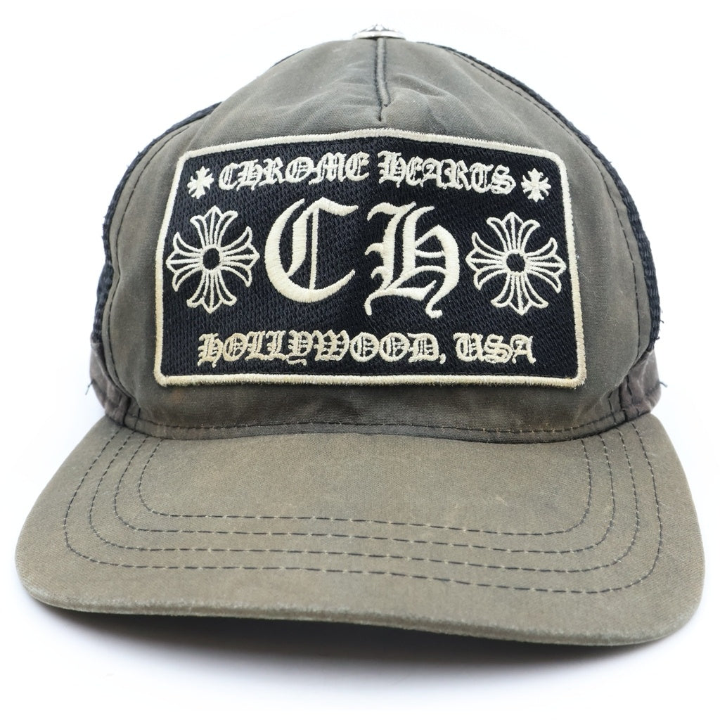 CHROME HEARTS(クロムハーツ) TRUCKER CAP CHパッチ メッシュ トラッカーキャップ 帽子 カーキ