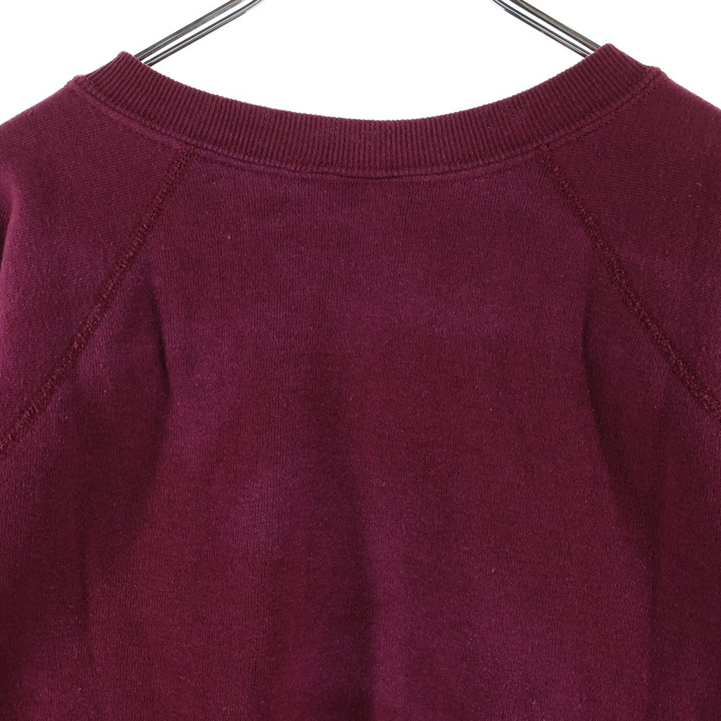 VINTAGE(ヴィンテージ) 60S COLLEGE FLOCK PRINT SWEAT 脇ガゼット カレッジ フロッキープリント スウェット レッド