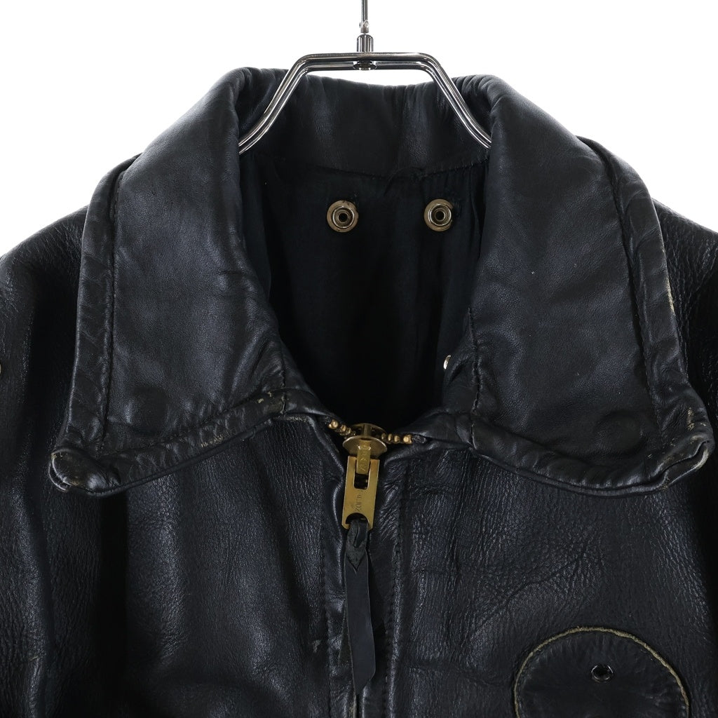 VINTAGE(ヴィンテージ) 60S CAL LEATHER CHP JACKET シングルライダースレザージャケット ブラック