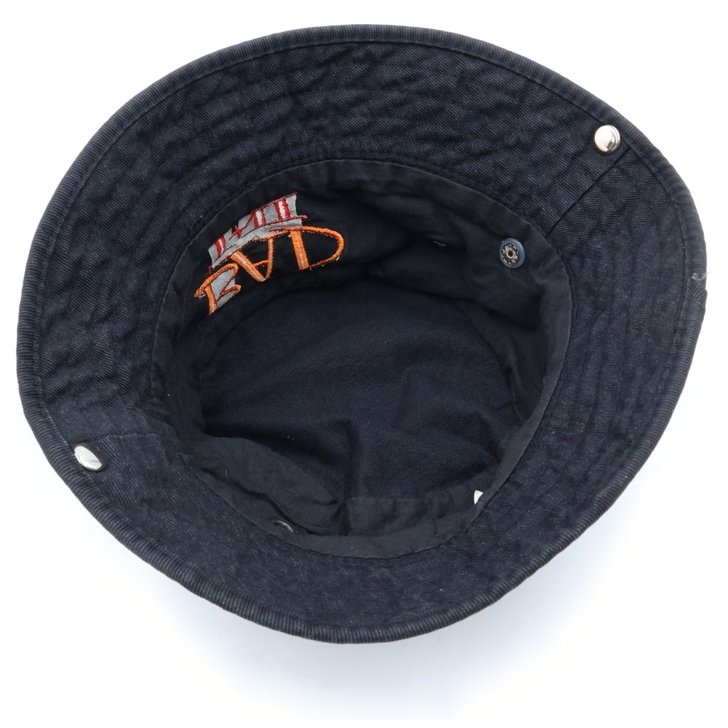 NO BRAND(ノーブランド) 90S BIG AUDIO DYNAMITE BUCKET HAT ビッグ オーディオ ダイナマイト バケット ハット ブラック