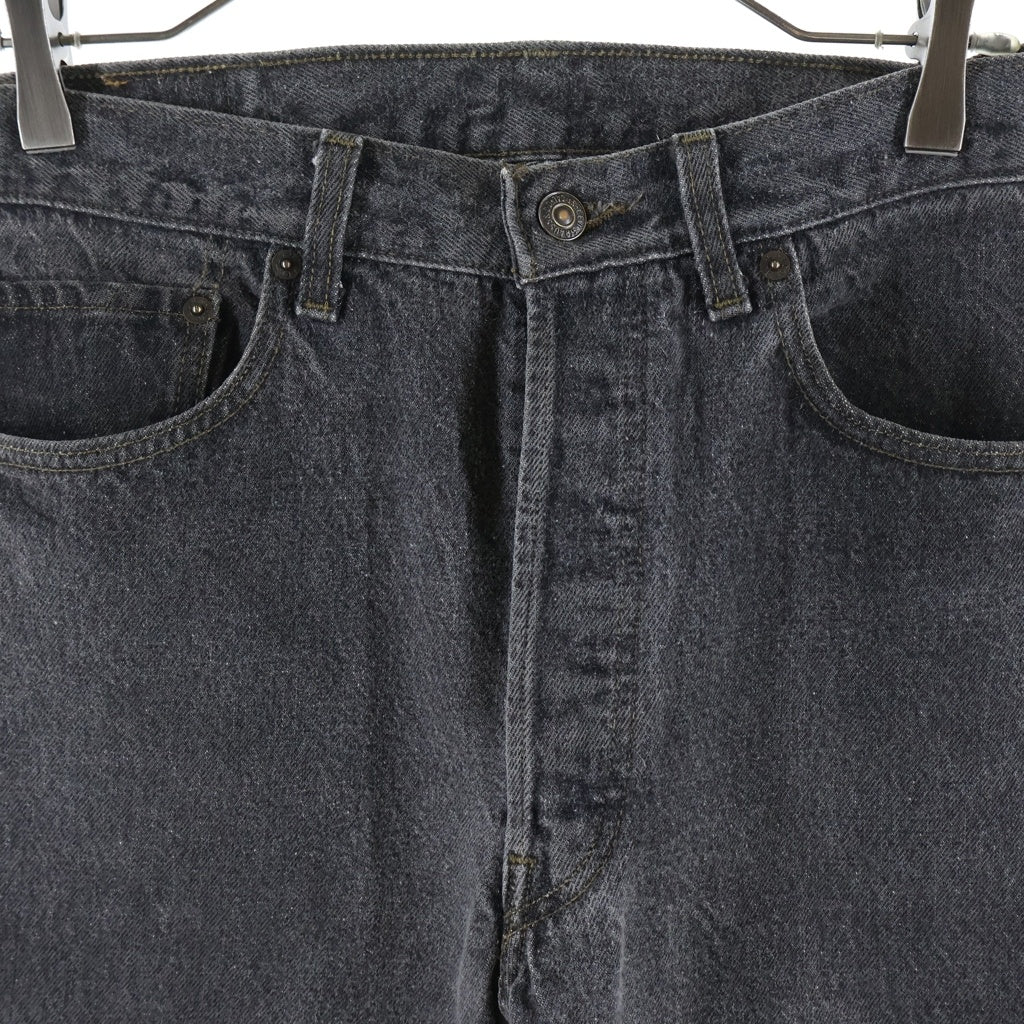 Levi's(リーバイス) 90S VINTAGE 501 後染め ボタン裏520 スモールe USA製 フライボタン デニム パンツ ブラック