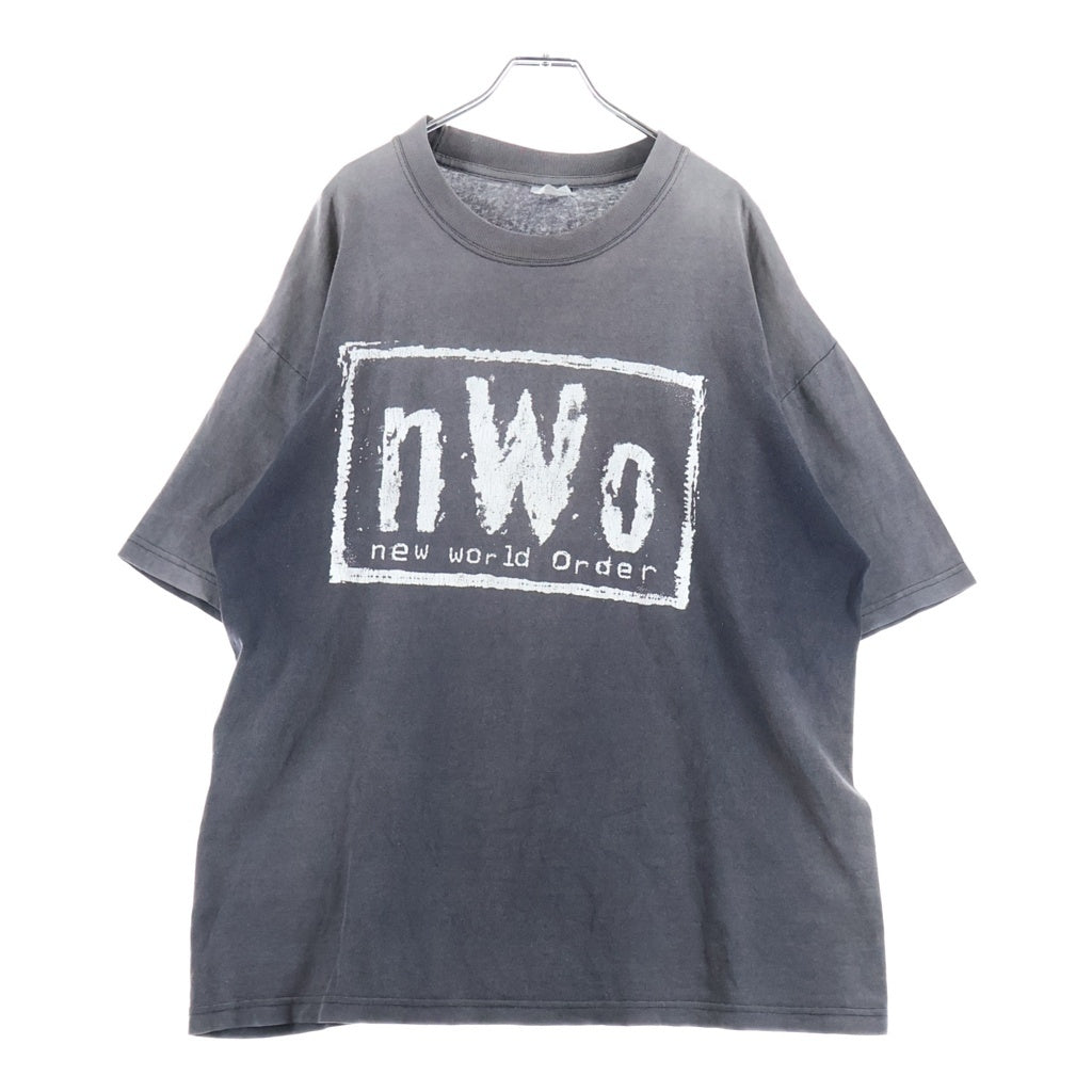 VINTAGE(ヴィンテージ) 90S NWO NEW WORLD ORDER ニュー ワールド オーダー 半袖Tシャツ ブラック
