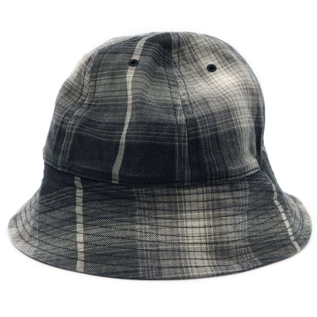 COOTIE(クーティー) 23SS R/C Ombre Check Ball Hat オンブレチェック ハット ブラック/グレー/ホワイト