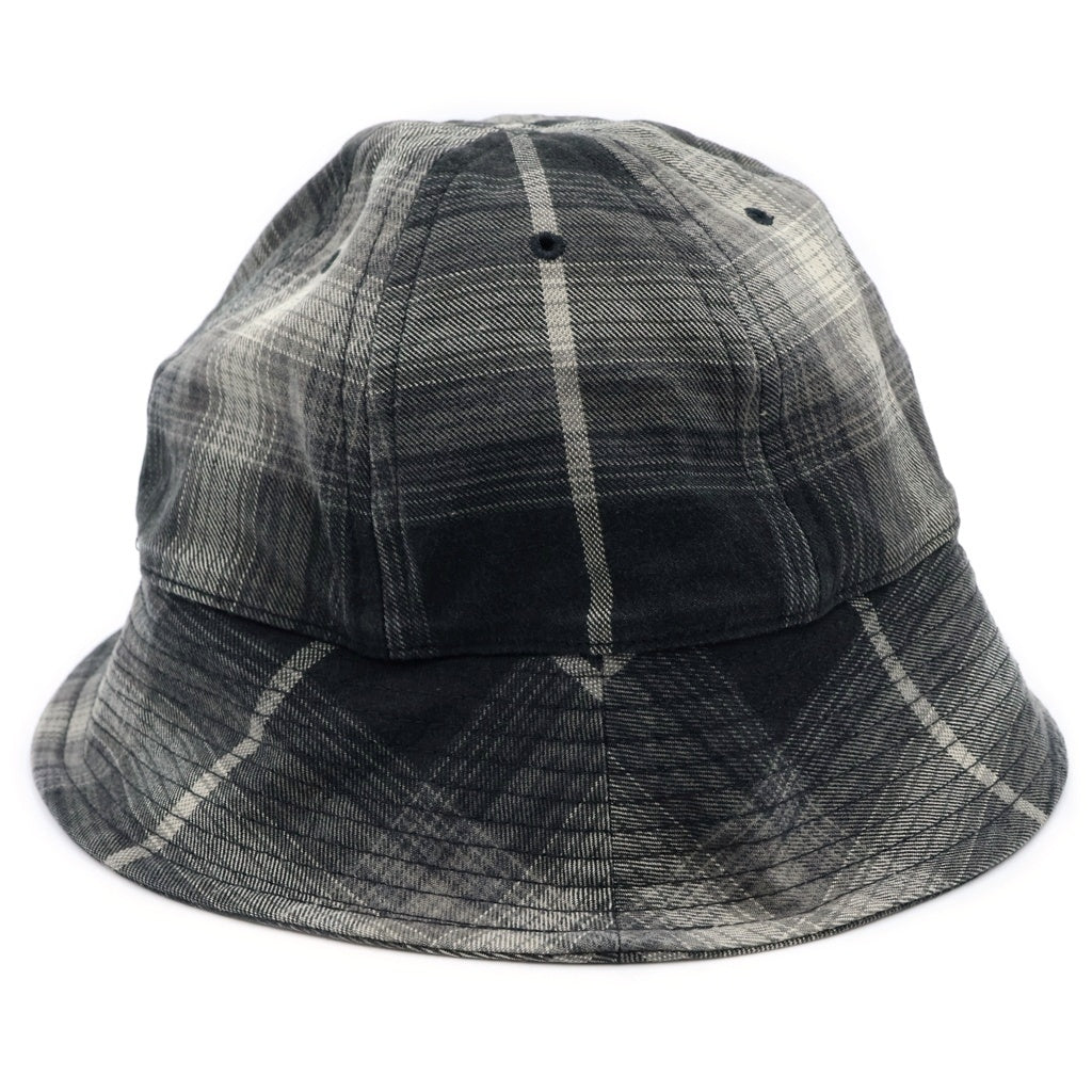 COOTIE(クーティー) 23SS R/C Ombre Check Ball Hat オンブレチェック ハット ブラック/グレー/ホワイト