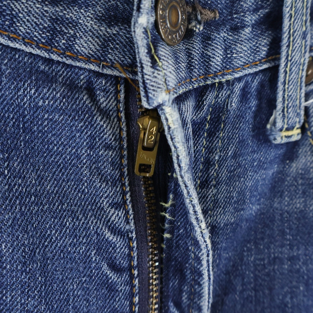 Levi's(リーバイス) 60S 505 BIGE前期 両面タブ ボタン裏6 42TALON Vステッチ ジップフライ デニムパンツ インディゴ