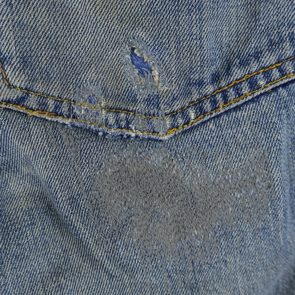 Levi's(リーバイス) 70S 501 BIG E 後期 並行ステッチ 足長R ボタン裏6 ズレカンデニムパンツ インディゴ