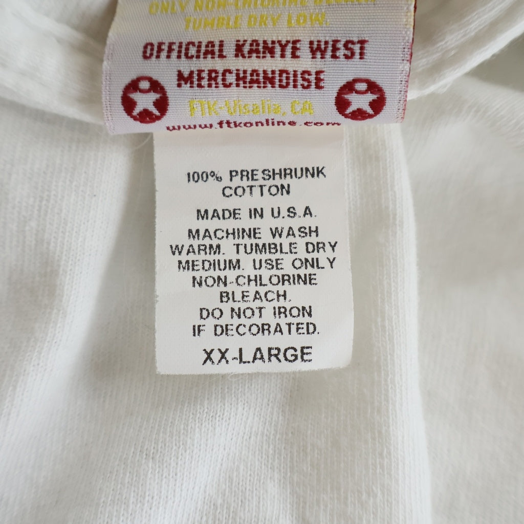 VINTAGE(ヴィンテージ) 00S KANYE WEST LATE REGISTRATION TEE カニエ ウェスト レイト レジストレーション 片面プリント半袖カットソーTシャツ ホワイト