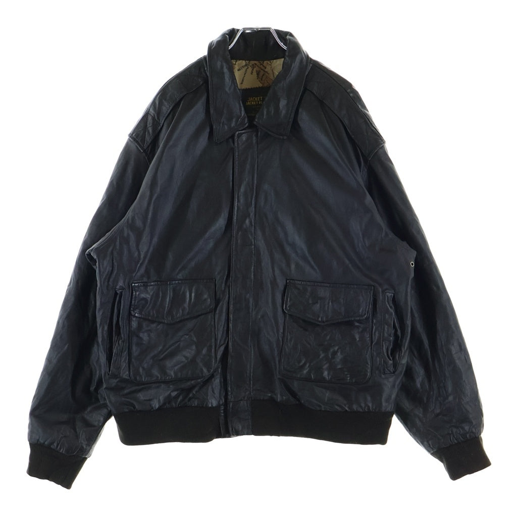 VINTAGE(ヴィンテージ) 80-90S A-2 TYPE LEATHER JACKET レザージャケット ブラック