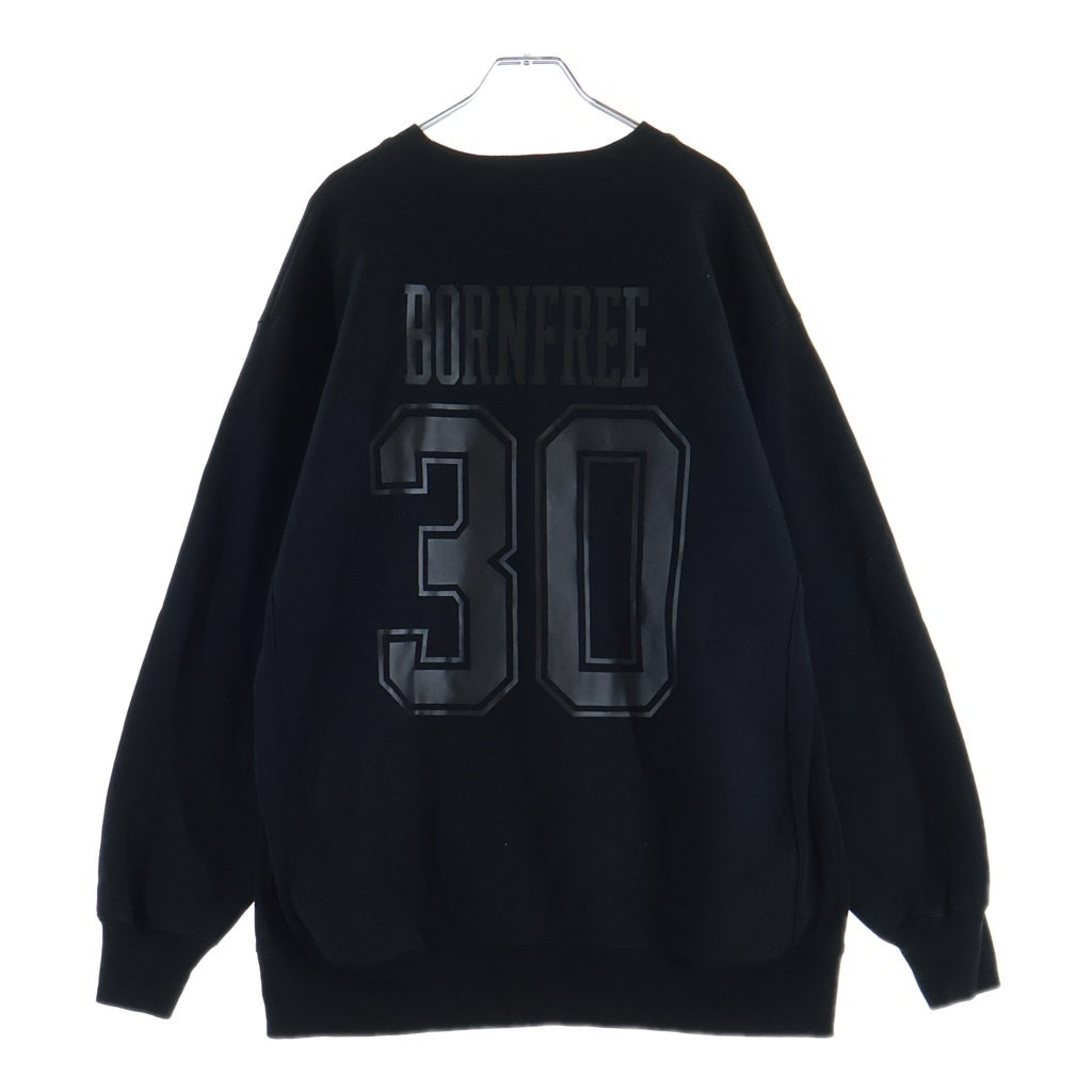 Hideandseek(ハイドアンドシーク) No 30 SWEAT SHIRT 30周年 プリント スウェット ブラック