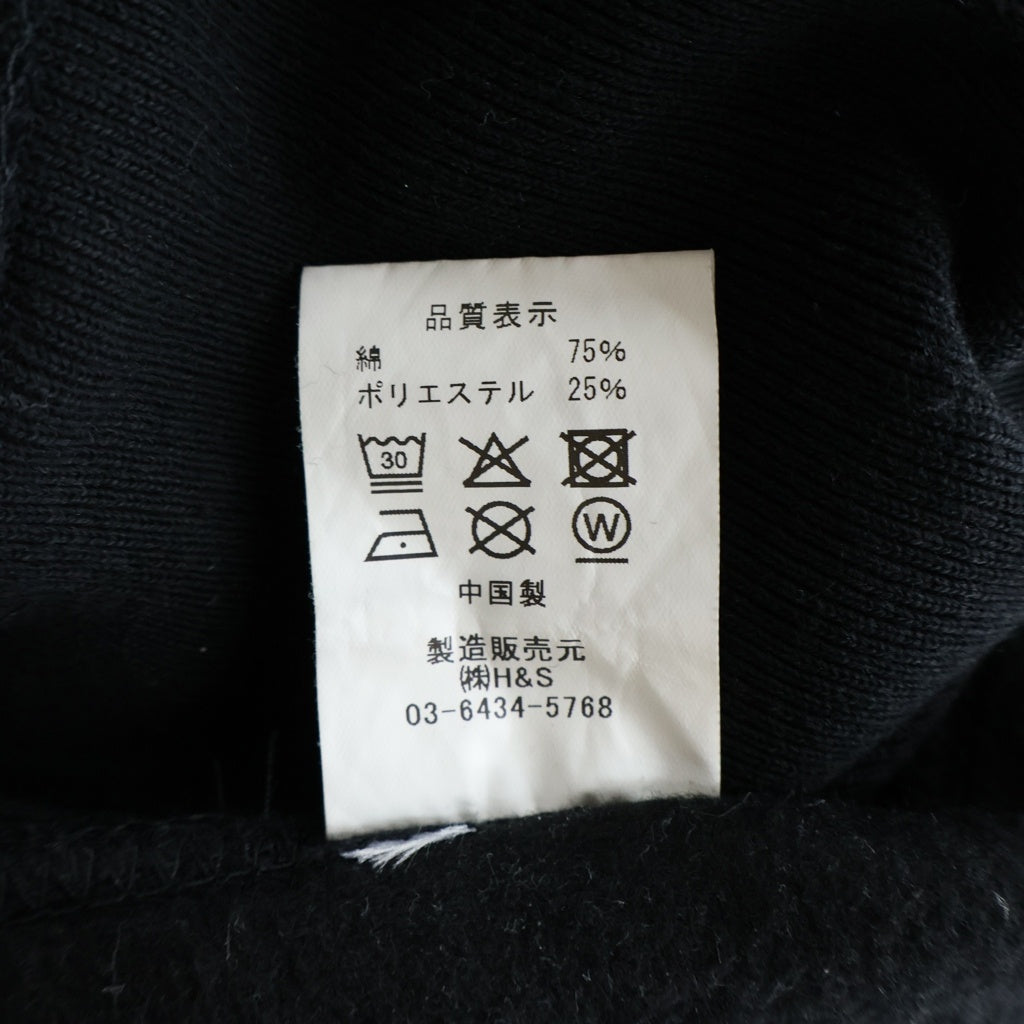 Hideandseek(ハイドアンドシーク) No 30 SWEAT SHIRT 30周年 プリント スウェット ブラック