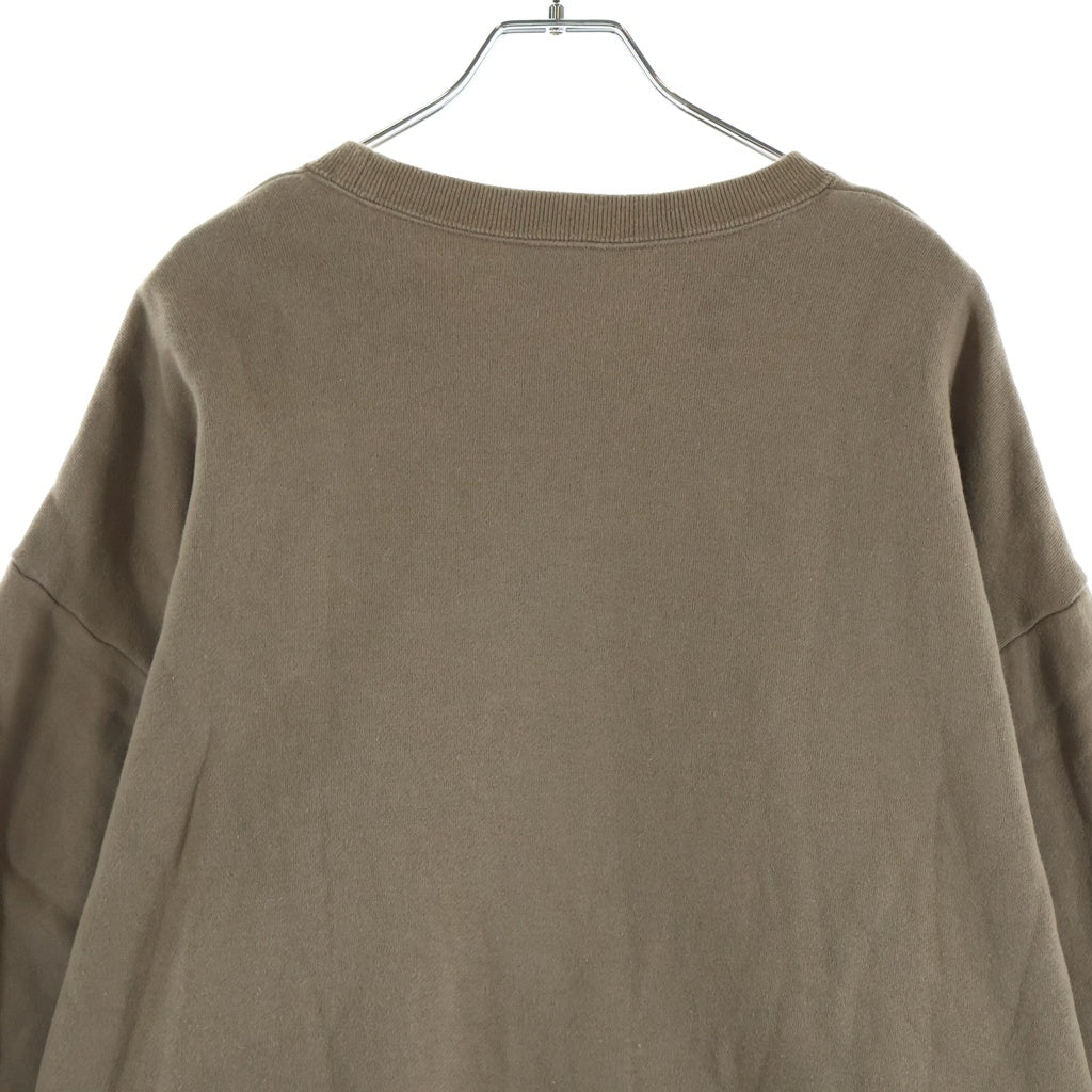RATS(ラッツ) CREWNECK SWEATSHIRT クルーネック バーロゴ スウェット ブラウン 22 RTC-1001