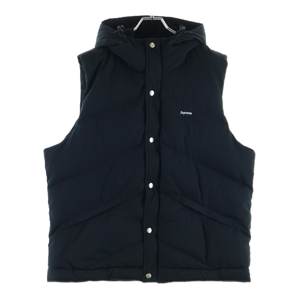 SUPREME(シュプリーム) 12AW Hooded Down Vest フーデッド ダウンベスト ブラック