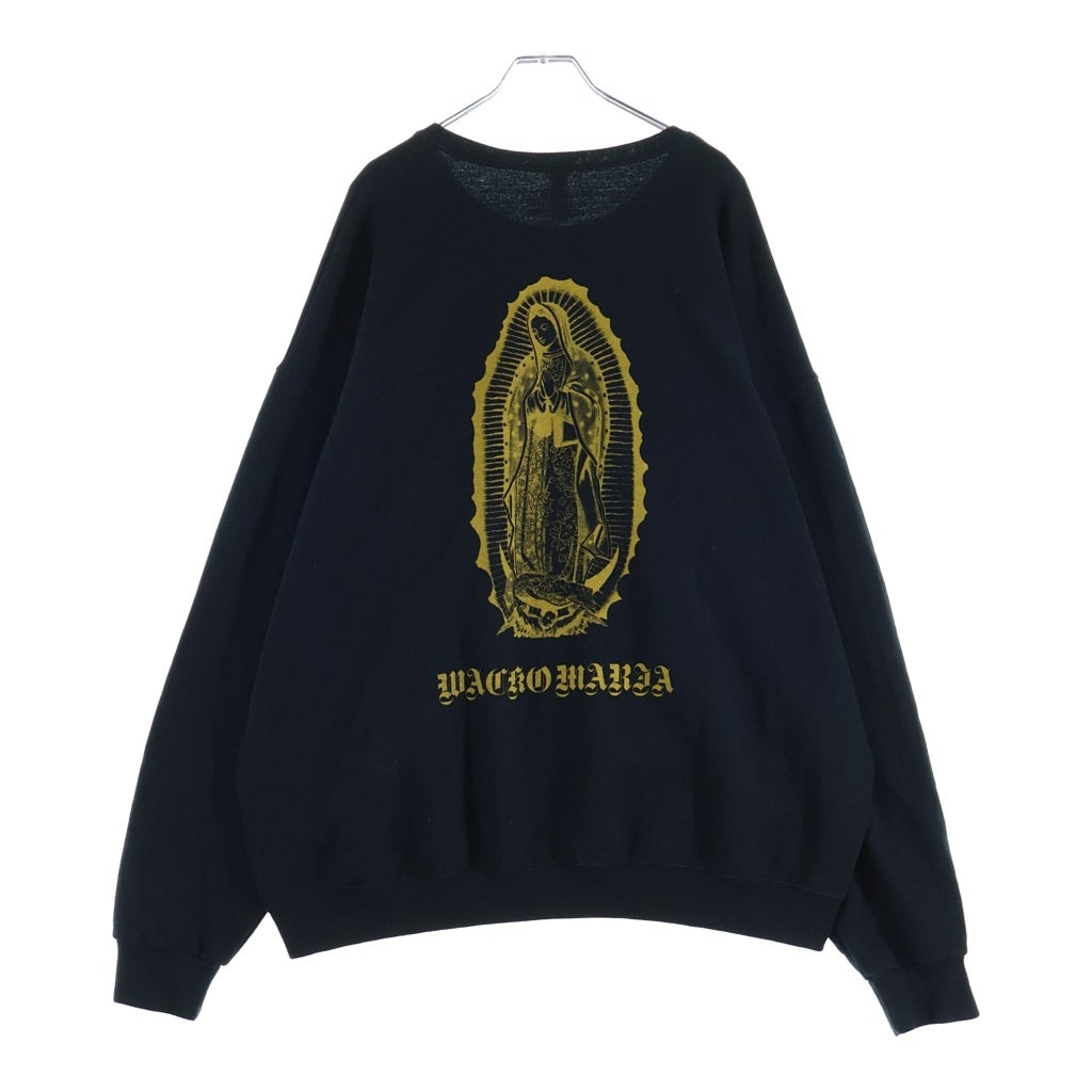 WACKO MARIA(ワコマリア) BIG MARIA LOGO SWEAT SHIRT ビッグマリアロゴ スウェット ブラック