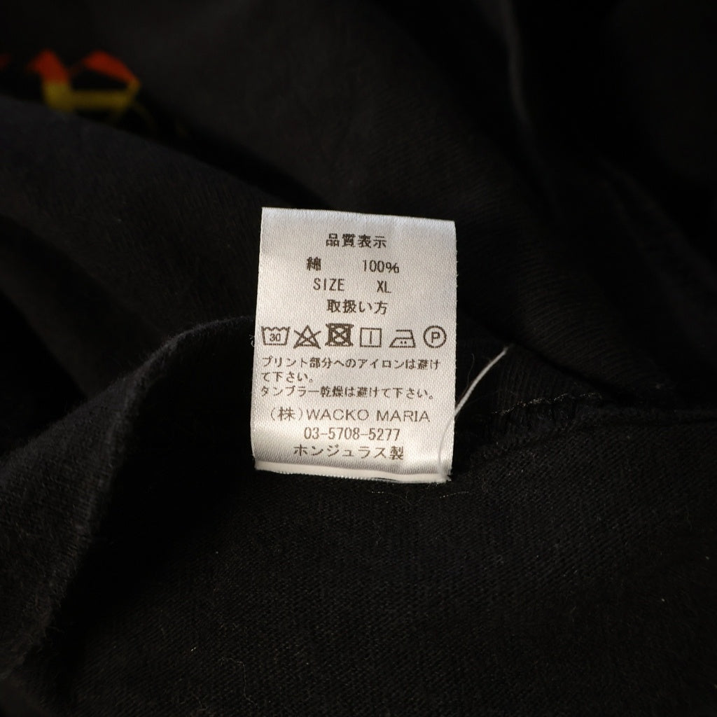 WACKO MARIA(ワコマリア) 2AW CREW NWCK L/S TEE クルーネック 長袖カットソー ブラック 22FWE-WMT-LT01