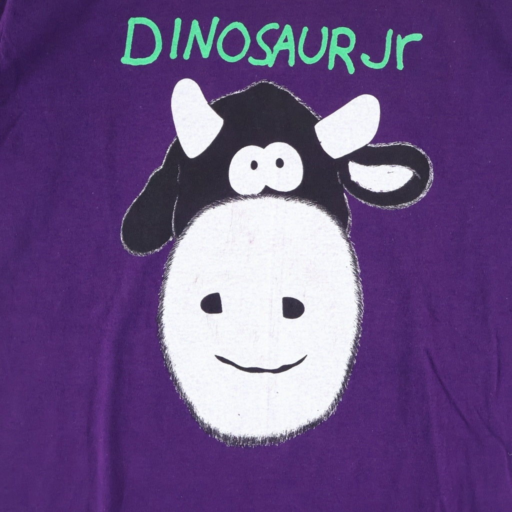 VINTAGE(ヴィンテージ) 90S DINOSAUR JR COW & GORILLA ダイナソージュニア 両面プリント 半袖Tシャツ カットソー パープル
