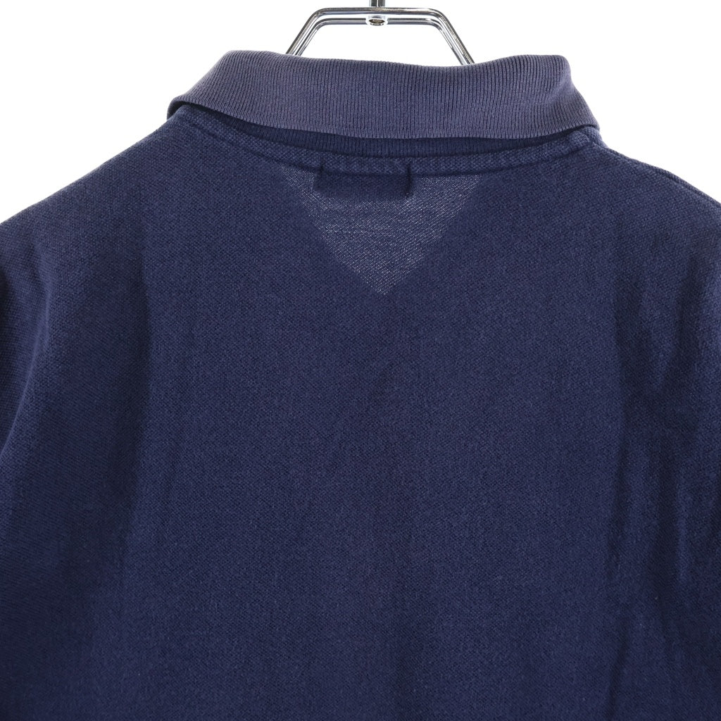 COMME des GARCONS HOMME PLUS(コムデギャルソンオムプリュス) 00S S/S POLO SHIRT コットン ソリッド 半袖ポロシャツ ネイビー PE-T027