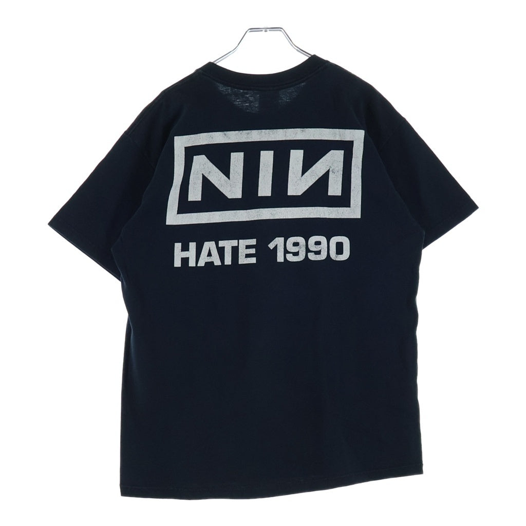 VINTAGE(ヴィンテージ) 90-00S NINE INCH NAILS HATE 1990 ナインインチネイルズ ヘイト バンドTシャツ クルーネック半袖カットソー ブラック