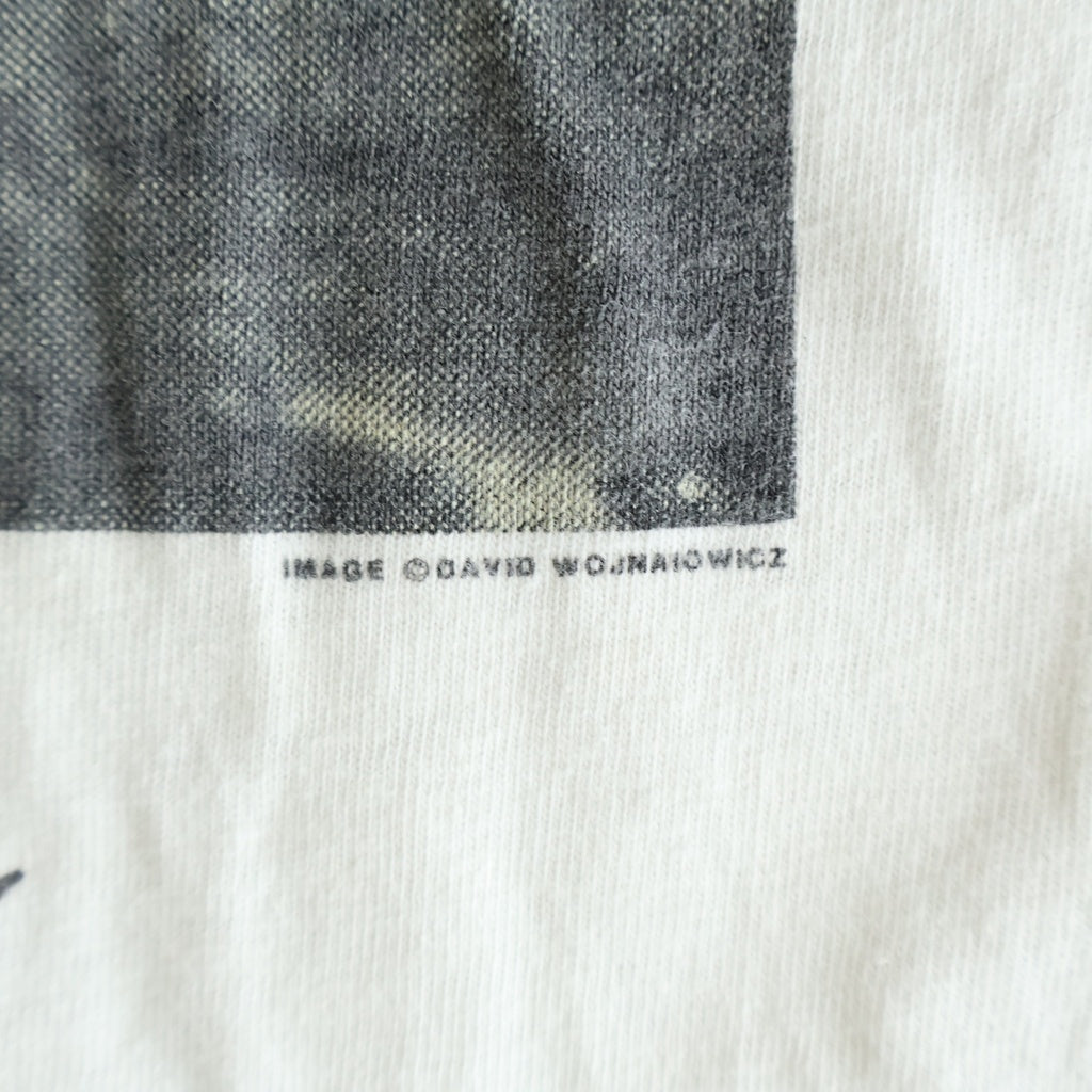 VINTAGE(ヴィンテージ) 90S U2 ONE SMALL THE FLOWERS WHILE YOU CAN バンドTシャツ クルーネック半袖カットソー ホワイト