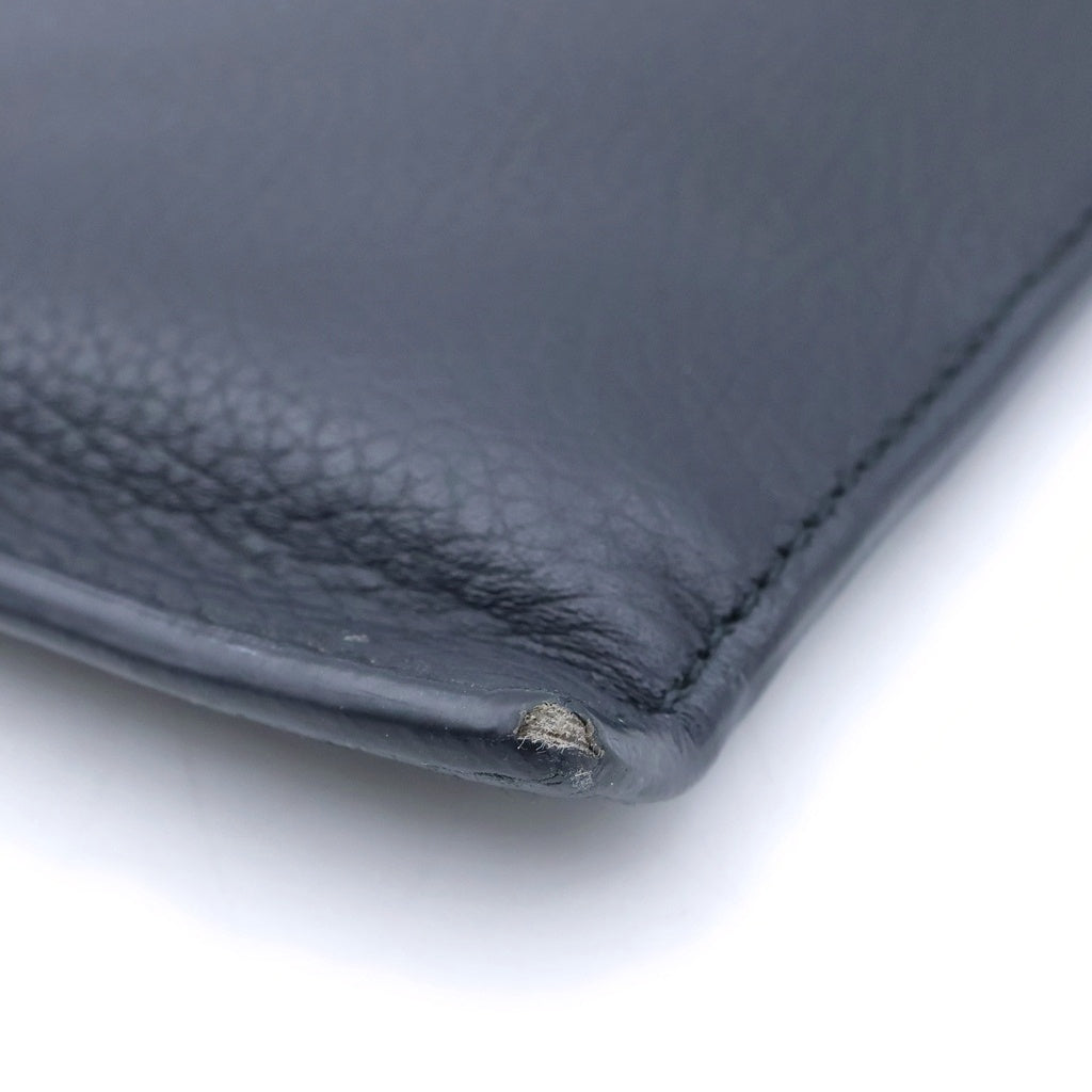 Christian Dior(クリスチャンディオール) CD ICON LEATHER CLUTCH BAG レザー セカンド クラッチ バッグ ブラック
