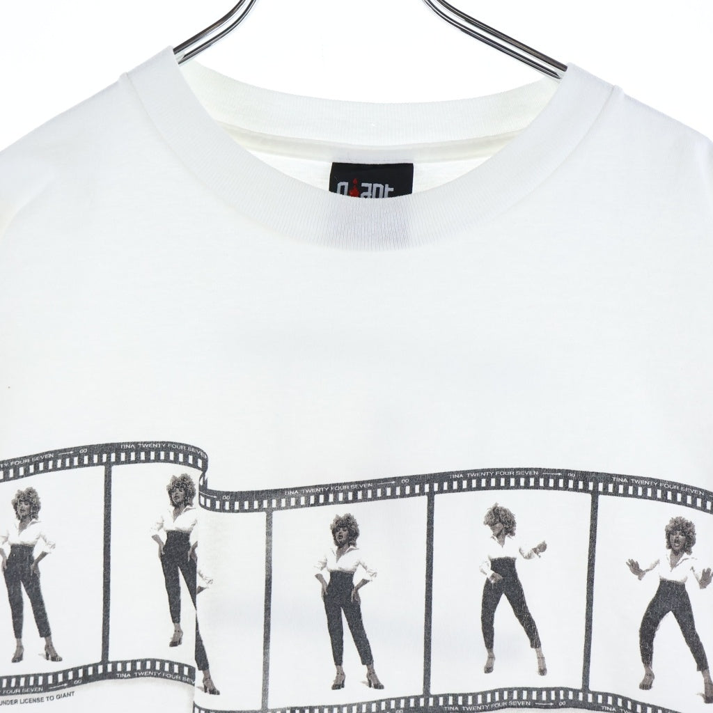 VINTAGE(ヴィンテージ) 90-00S TINA TURNER TWENTY FOUR SEVEN TOUR TEE ティナ ターナー ツアー 半袖Tシャツ カットソー ホワイト