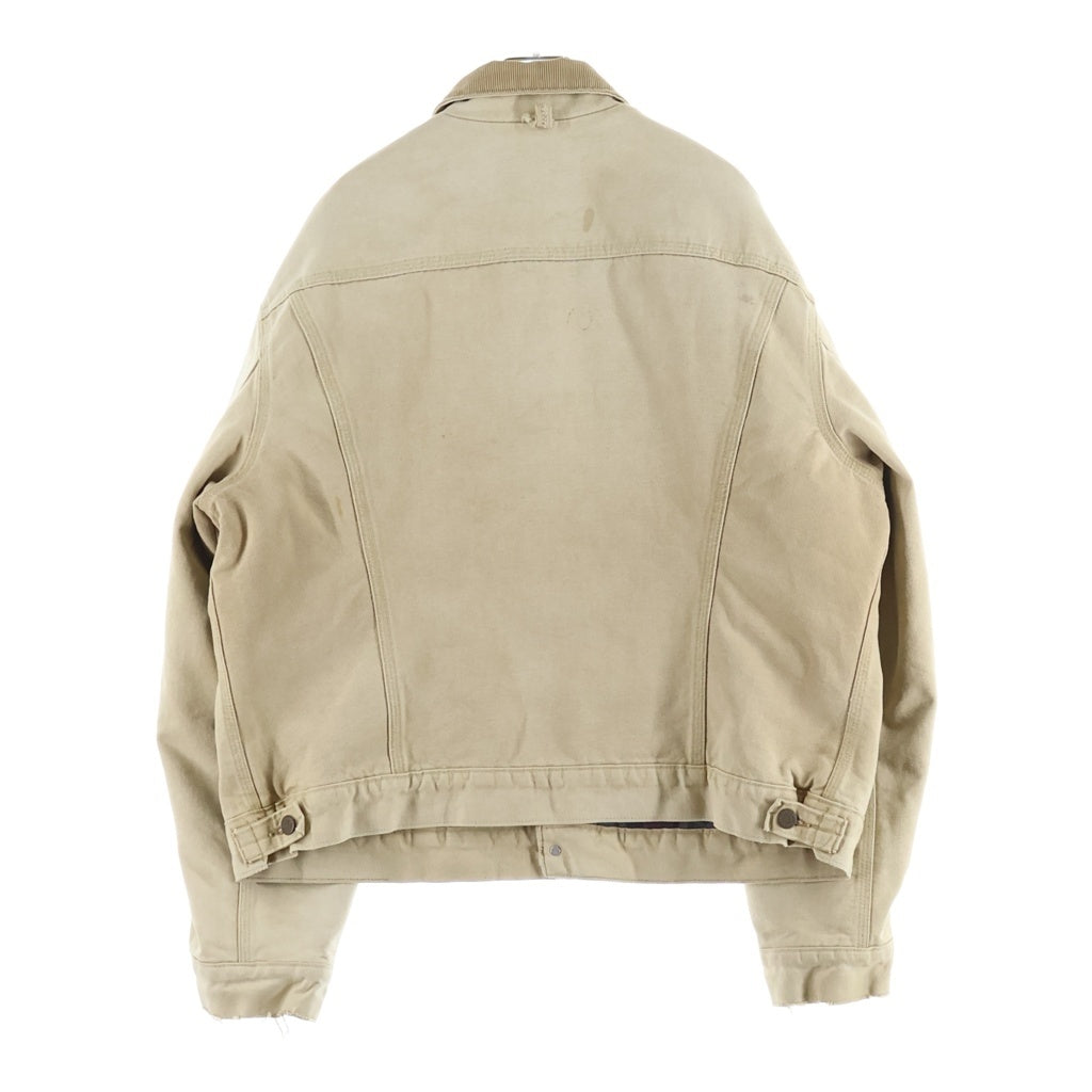 CARHARTT(カーハート) 90S BLANKET LINED TRACKER JACKET ブランケット トラッカージャケット 襟コーデュロイ ベージュ
