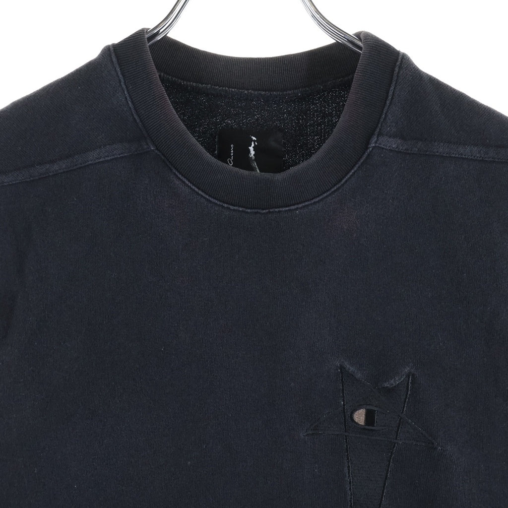 Rick Owens(リックオウエンス) 20SS ×CHAMPION TANK ロゴ刺繍ノースリーブ カットソー ブラック CM20S0009-215221
