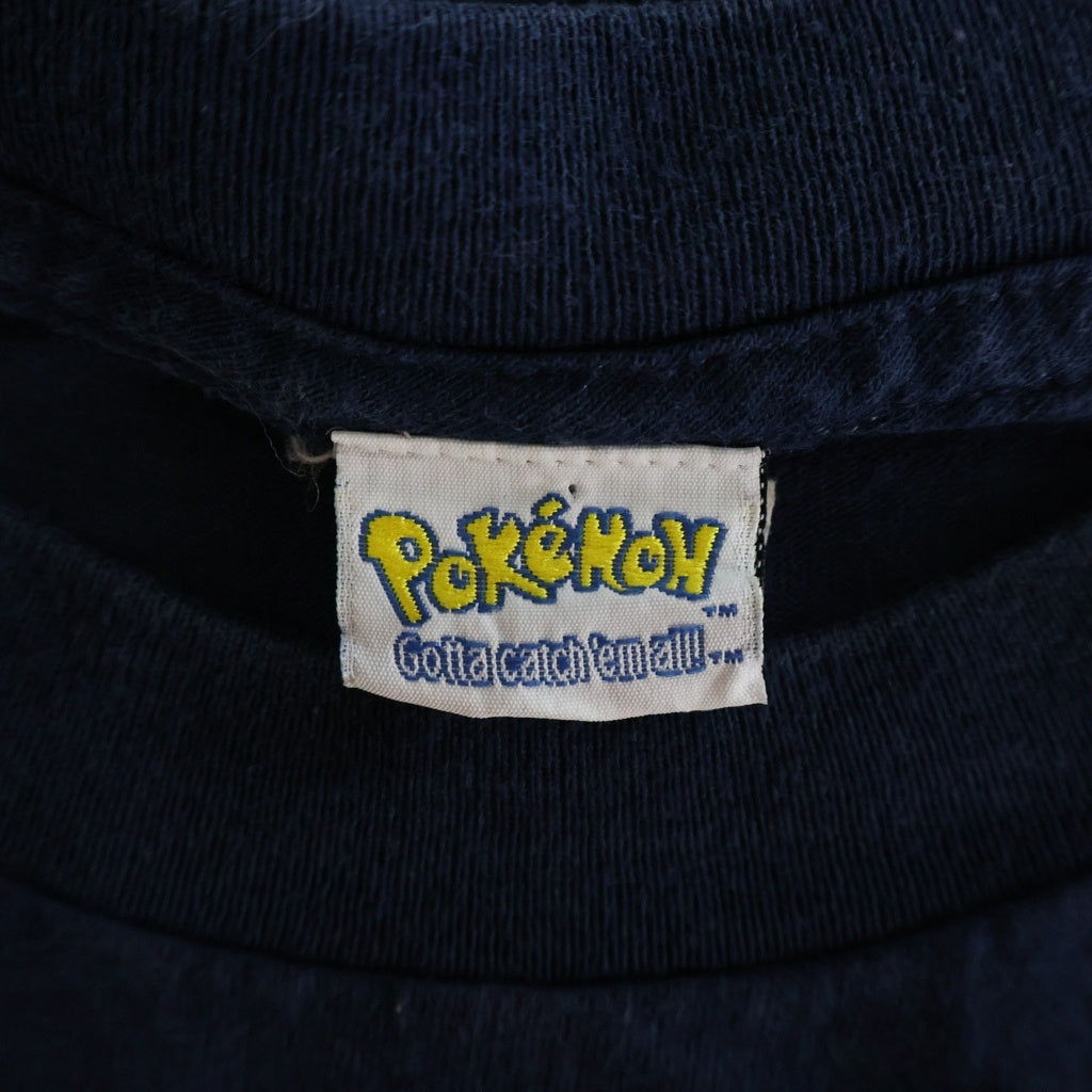 VINTAGE(ヴィンテージ) 90S POKEMON TEE アニメTシャツ クルーネック半袖カットソー ネイビー