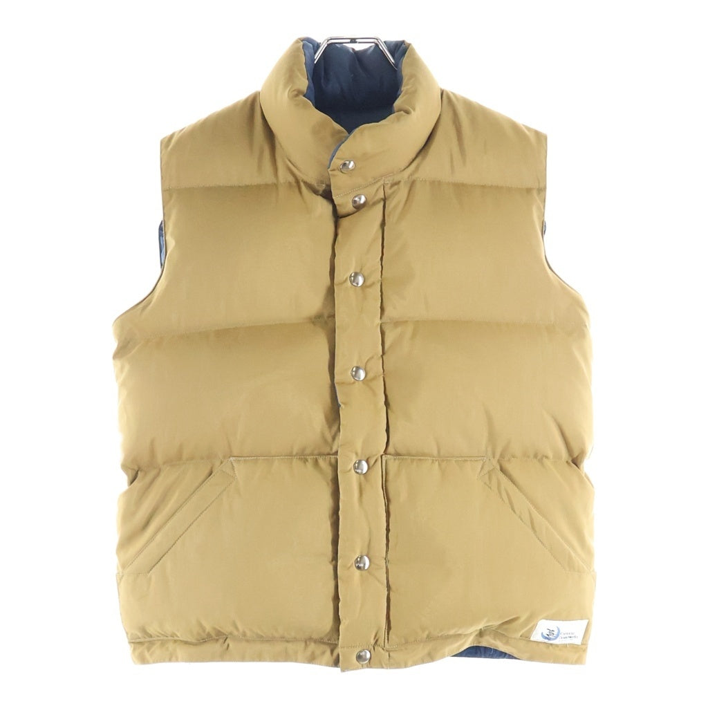 VINTAGE(ヴィンテージ) CRESCENT WORKS (クレセントダウンワークス) REVERSIBLE DOWN VEST ダウンベスト リバーシブル ブラウン/ネイビー
