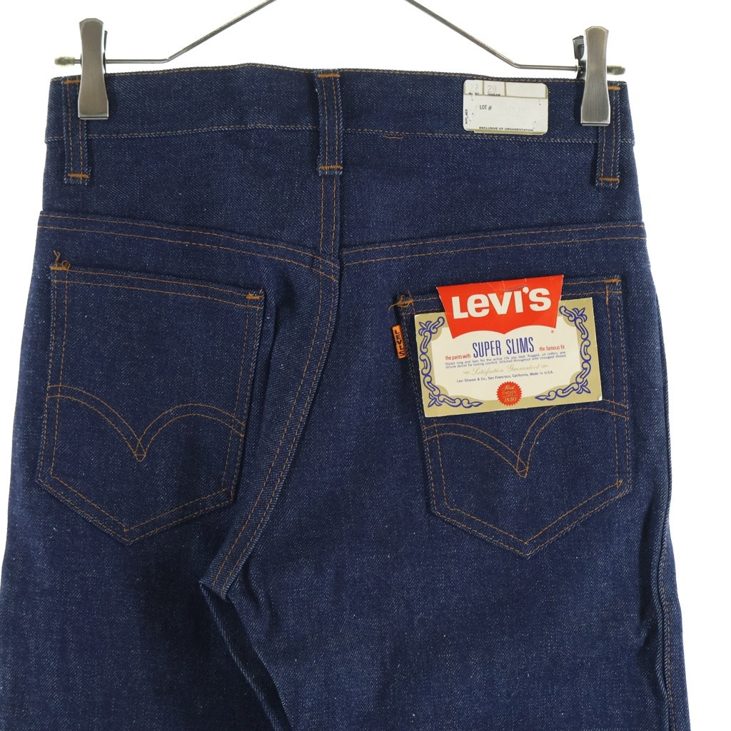 Levi's(リーバイス) 60-70S DEADSTOCK 606 0217 BIG E オレンジタブ ボタン裏10 42TALON デッドストック スリムテーパードシルエット デニムパンツ インディゴ