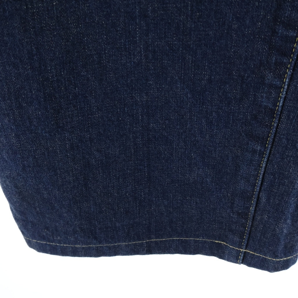 TENDERLOIN(テンダーロイン) T-RIDERS DENIM PANTS シンチバックル ドーナツボタン Vステッチ ワイド デニムパンツ インディゴ