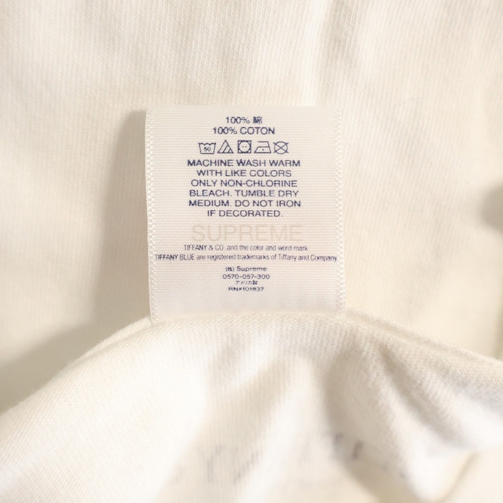 SUPREME(シュプリーム) × Tiffany & Co. Box Logo Tee ティファニー ボックス ロゴ Tシャツ カットソー ホワイト