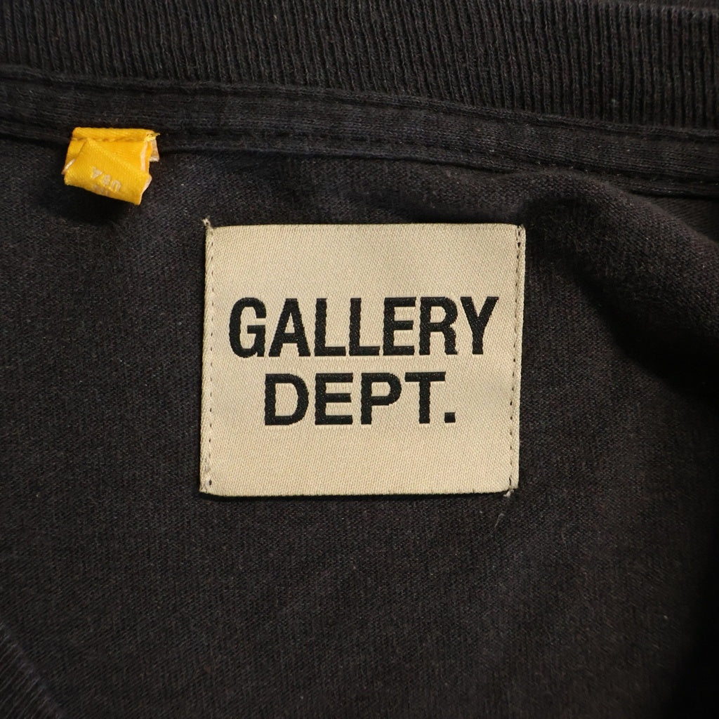 GALLERY DEPT.(ギャラリーデプト) PAINTED L/S TEE USA製 ペイント クルーネック 長袖カットソー ブラック