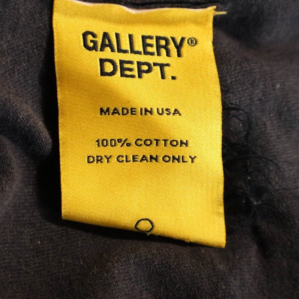 GALLERY DEPT.(ギャラリーデプト) PAINTED L/S TEE USA製 ペイント クルーネック 長袖カットソー ブラック