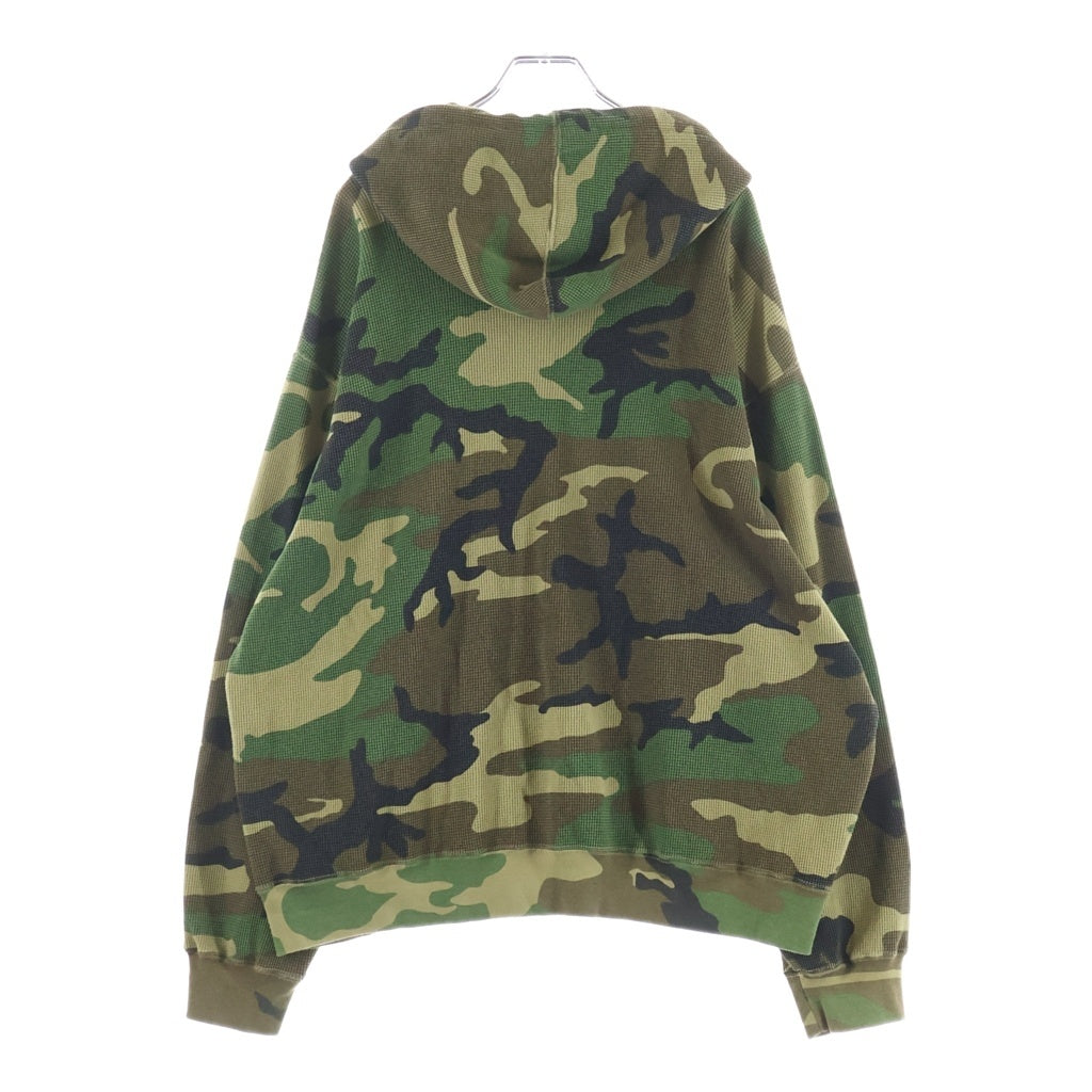 SUPREME(シュプリーム) 24SS Hooded Zip Up Thermal Woodland Camo ウッドランドカモ サーマルジップアップフーディー カーキ