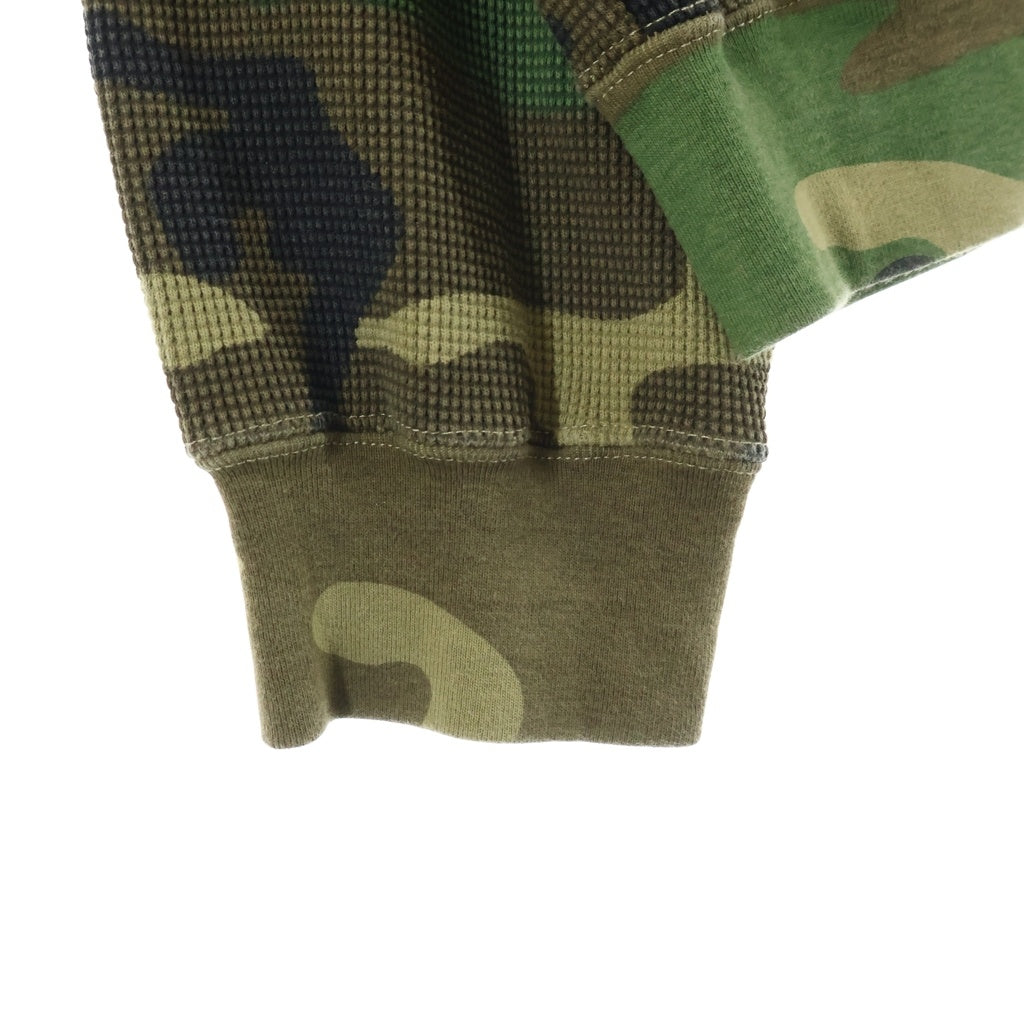 SUPREME(シュプリーム) 24SS Hooded Zip Up Thermal Woodland Camo ウッドランドカモ サーマルジップアップフーディー カーキ