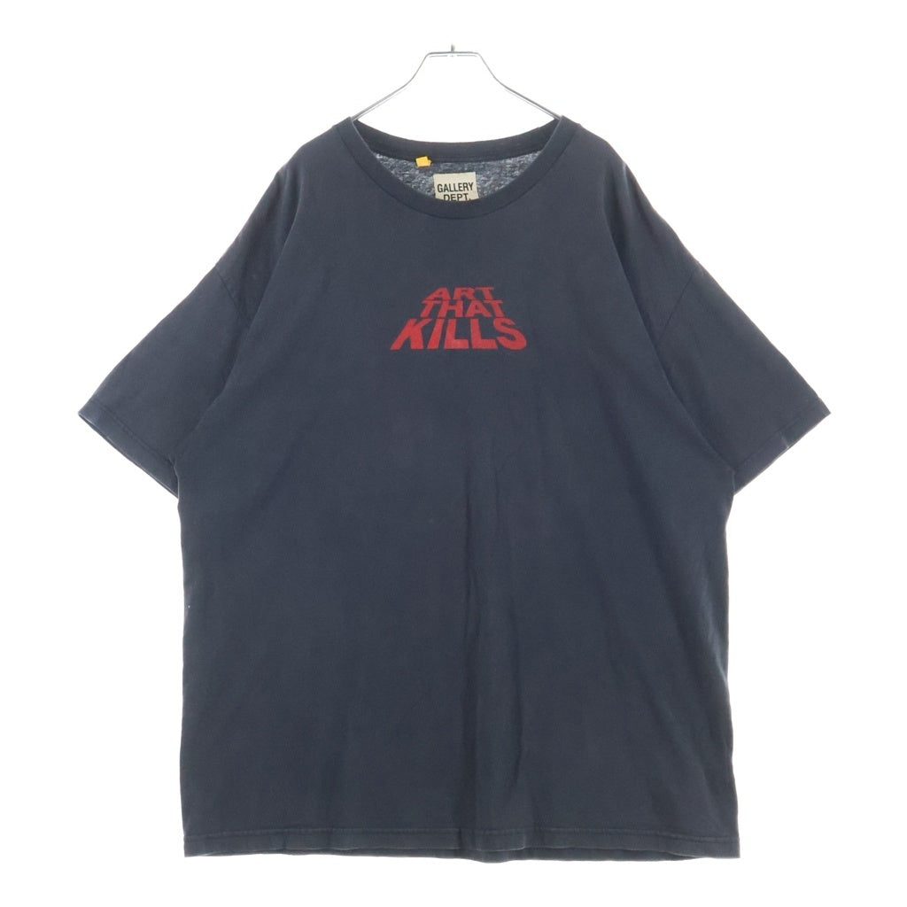 GALLERY DEPT.(ギャラリーデプト) 22SS ATK STACK LOGO TEE スタックロゴTシャツ クルーネック半袖カットソー ブラック