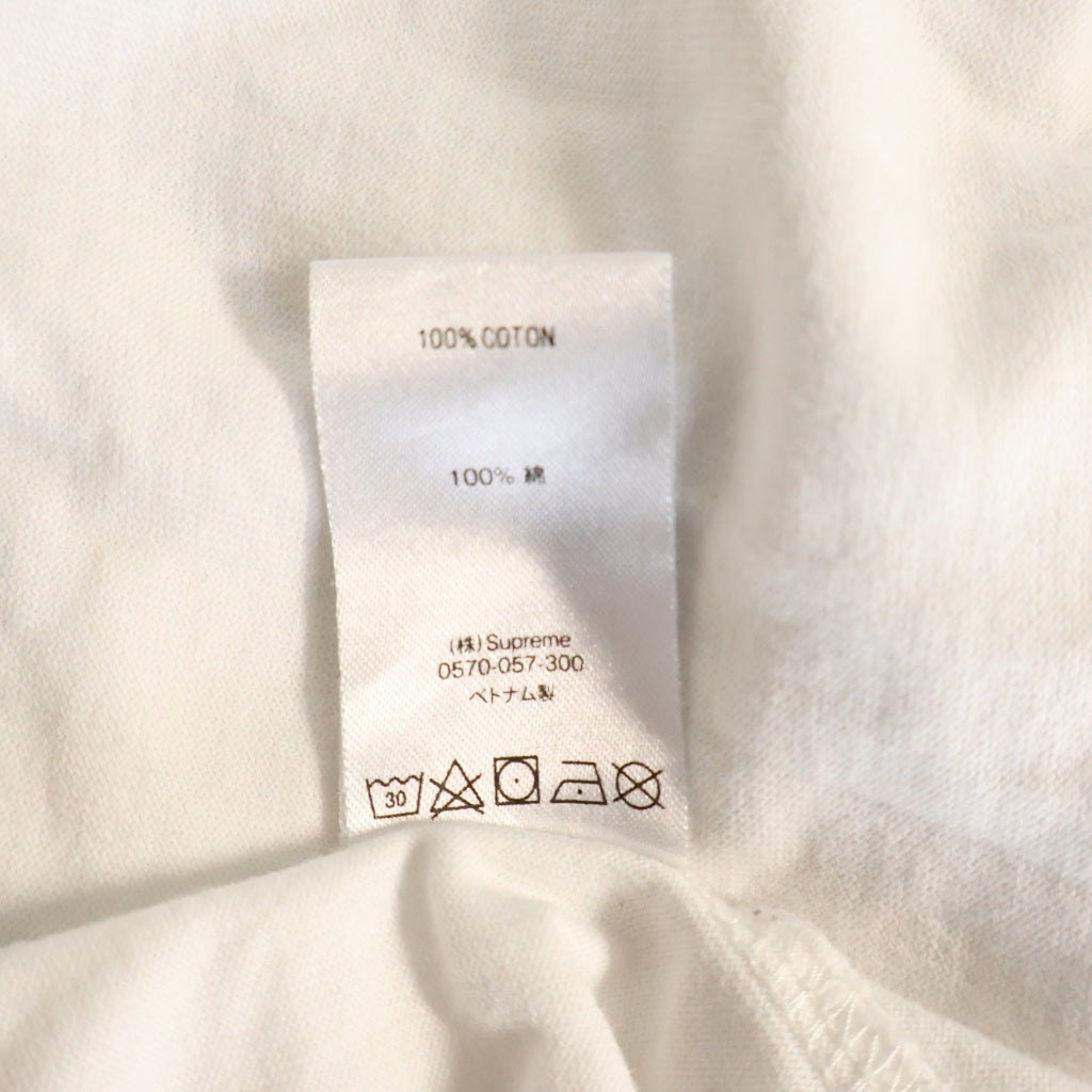 SUPREME(シュプリーム) Small Box Logo L/S Tee スモールボックスロゴ クルーネック長袖カットソー ホワイト