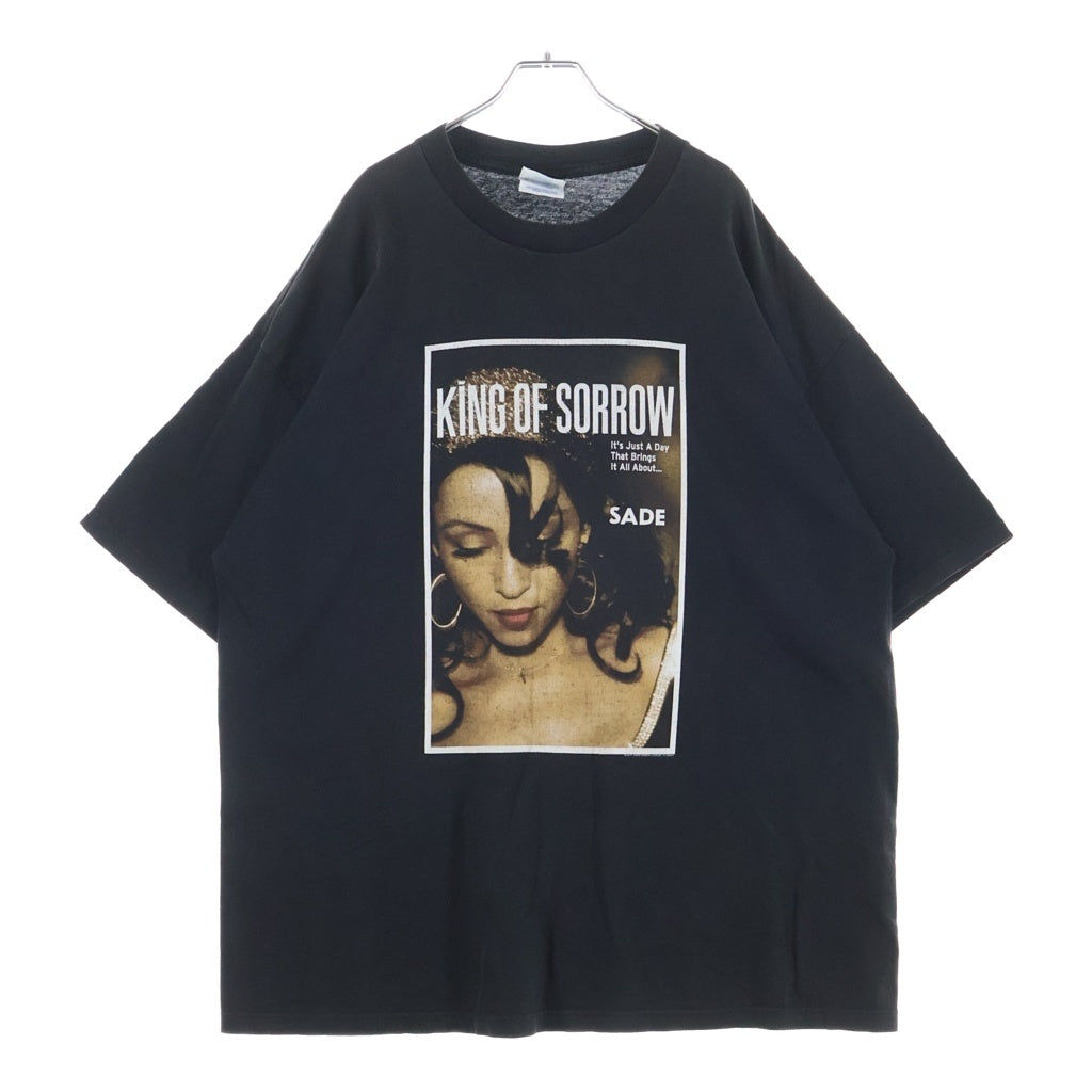 VINTAGE(ヴィンテージ) 00S SADE KING OF SORROW OPTIMA シャーデー フロントプリント半袖Tシャツカットソー ブラック