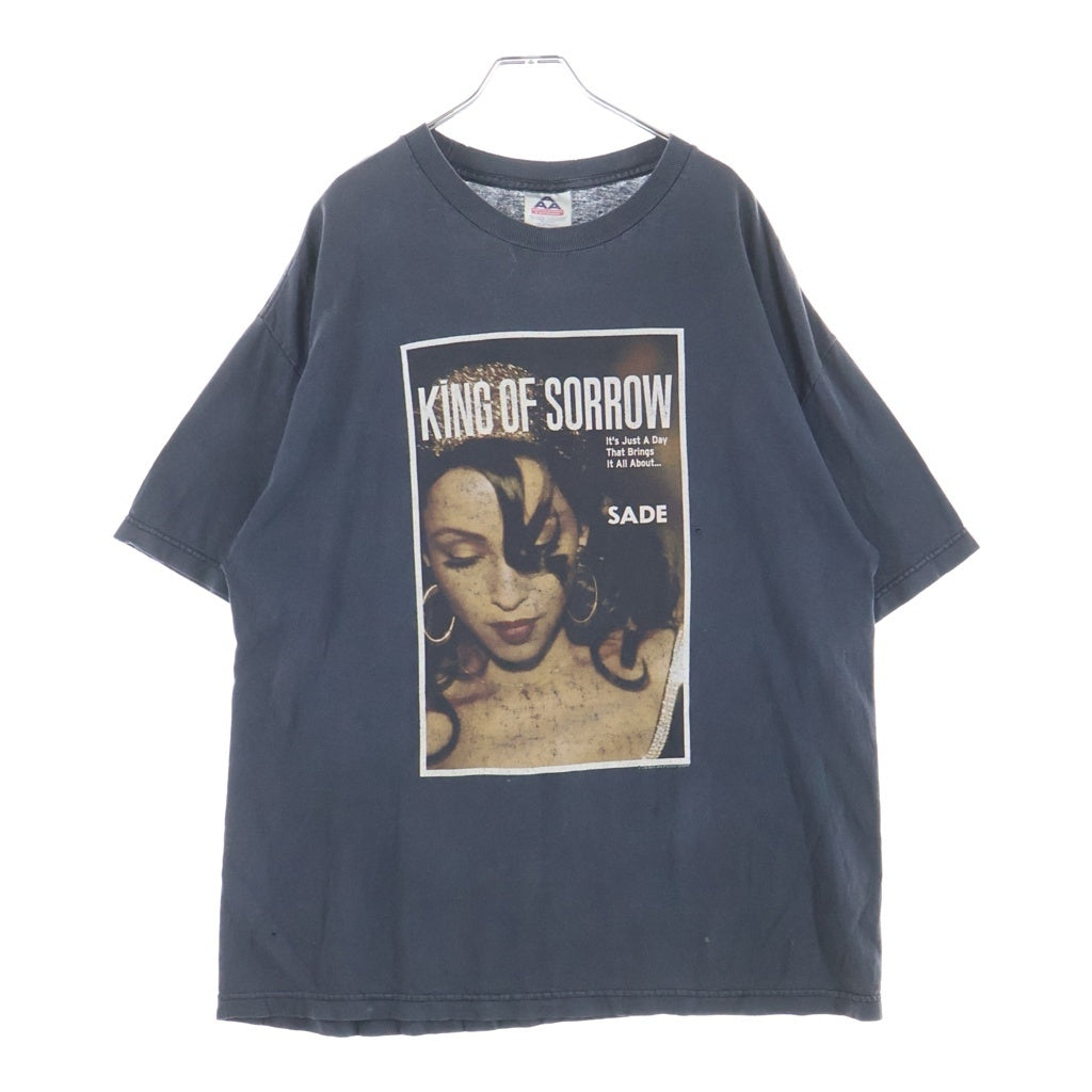 VINTAGE(ヴィンテージ) 00S SADE KING OF SORROW OPTIMA シャーデー フロントプリント半袖Tシャツカットソー ブラック
