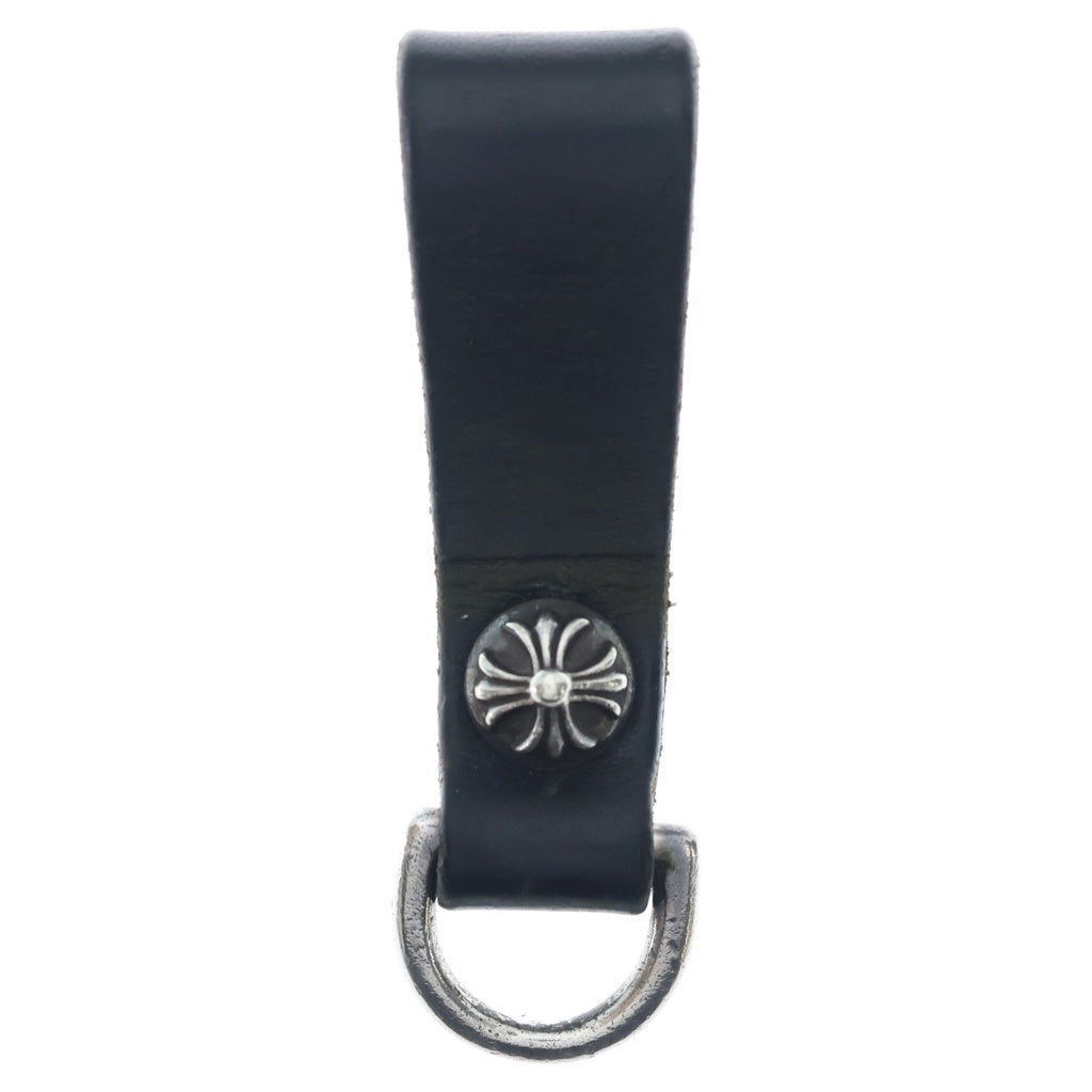 CHROME HEARTS(クロムハーツ) BELT LOOP D RING Dリング クロスボールベルトループ ブラック/シルバー BCA415