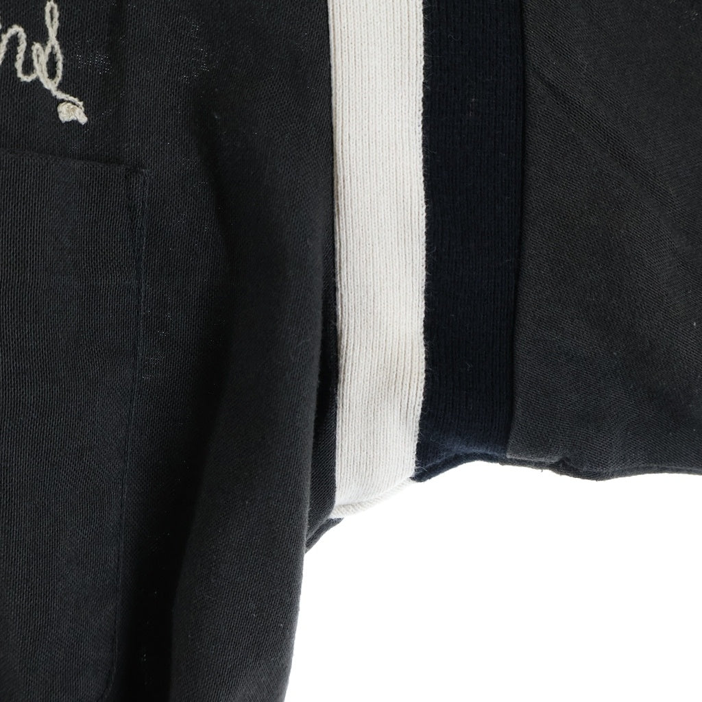 TENDERLOIN(テンダーロイン) T-BOWL SHT S/S チェーン刺しゅう ボーリング 半袖シャツ ブラック/ホワイト